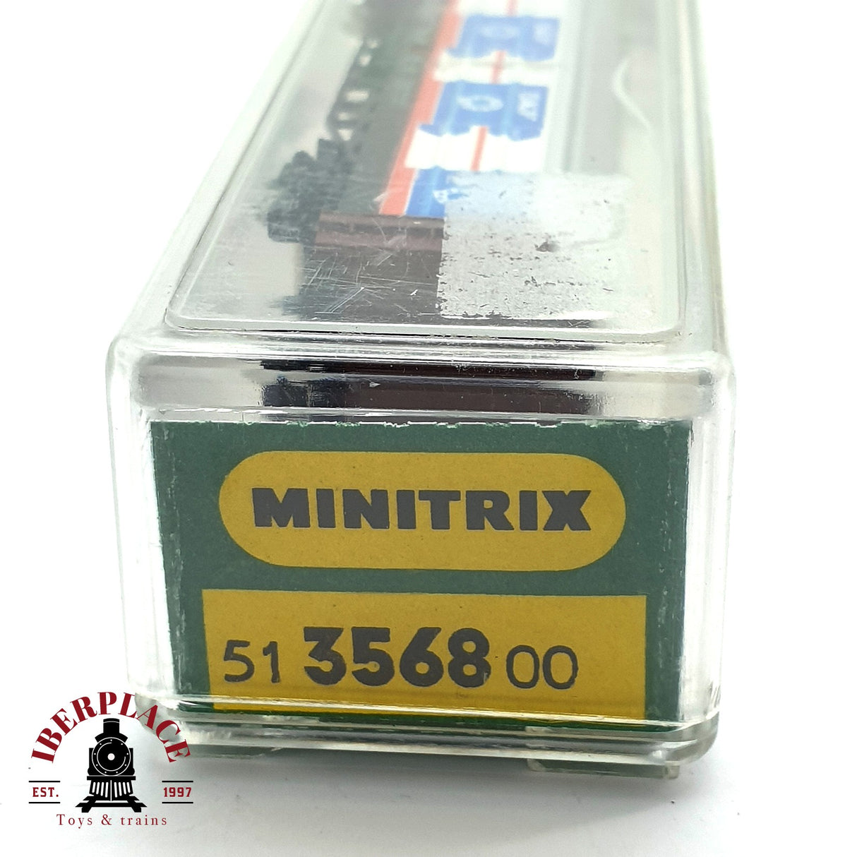 ♻️ 2da mano - Minitrix 51 3568 00 vagón cerrado SKF N escala 1:160 E16