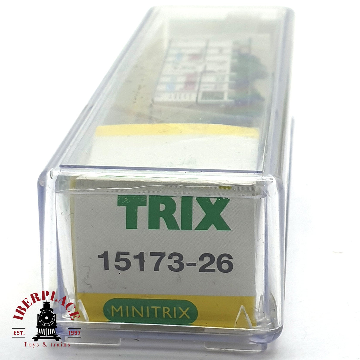♻️ 2da mano - Minitrix 15173-26 vagón cerrado con garita Brauerei Stein N escala 1:160 E16