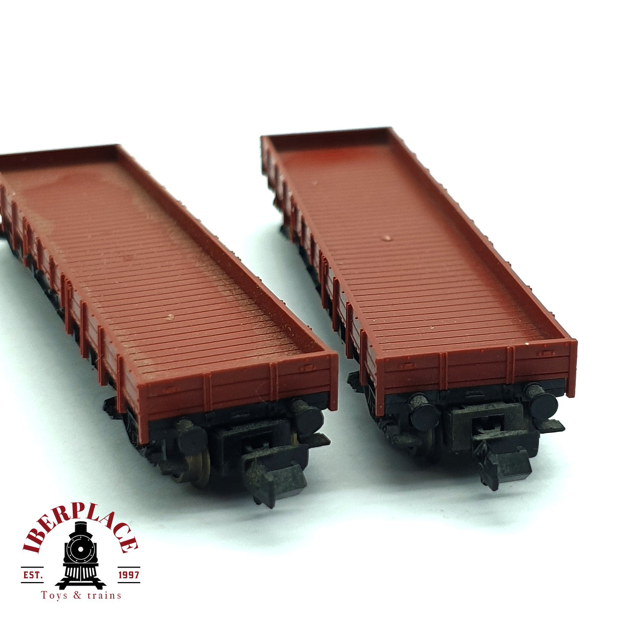 ♻️ 2da mano - Fleischmann 8281 vagones plataforma DB N escala 1:160 E16