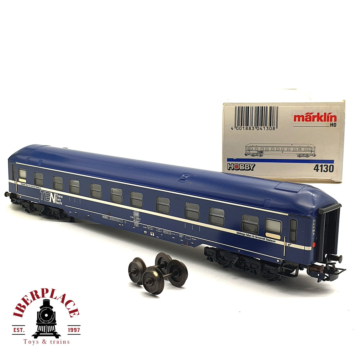 ♻️ 2da mano - Märklin 4130 vagón pasajeros DB Trans Euro Nacht H0 escala 1:87 E16