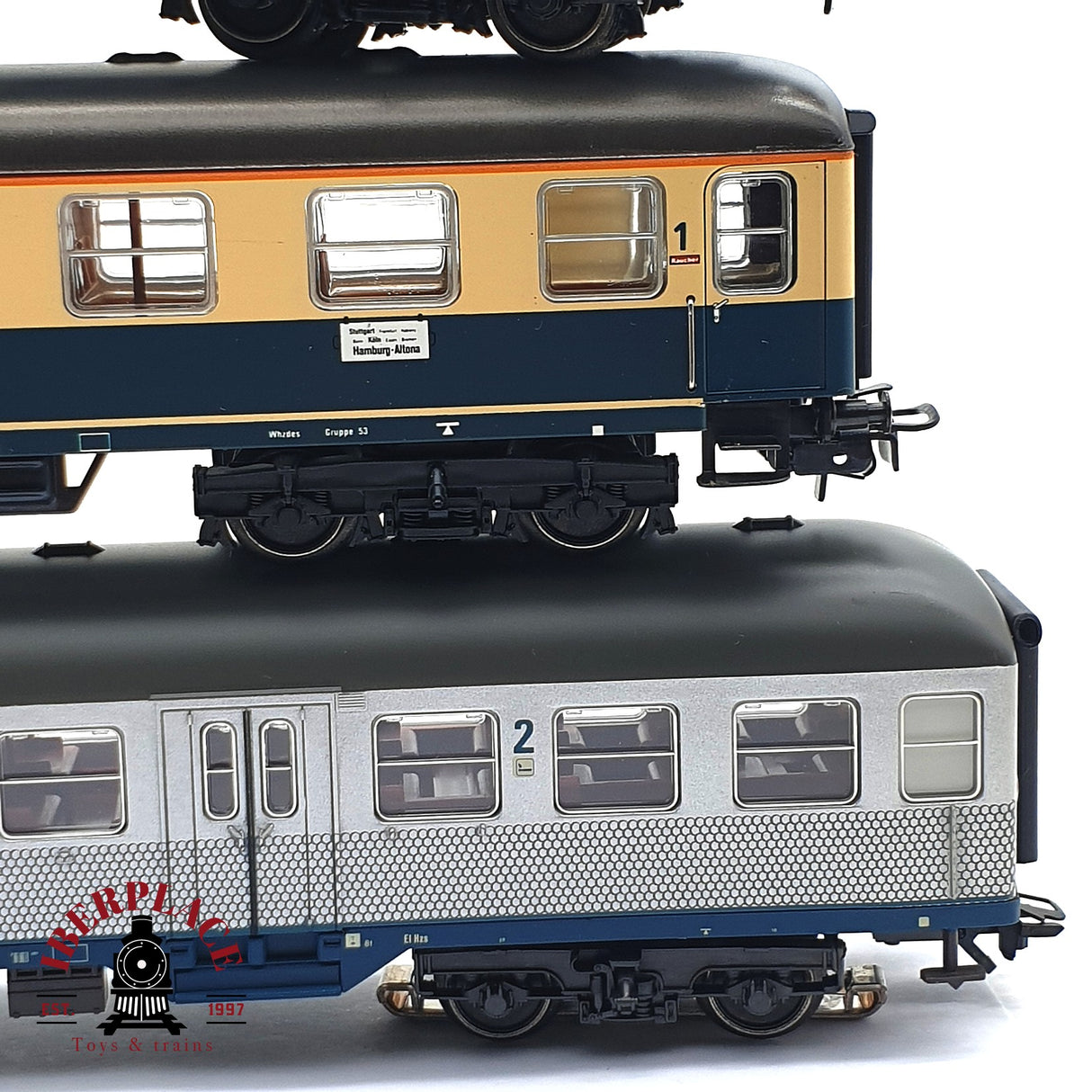 ♻️ 2da mano - 3x Märklin vagones pasajeros DB clases 1-2 H0 escala 1:87 E16
