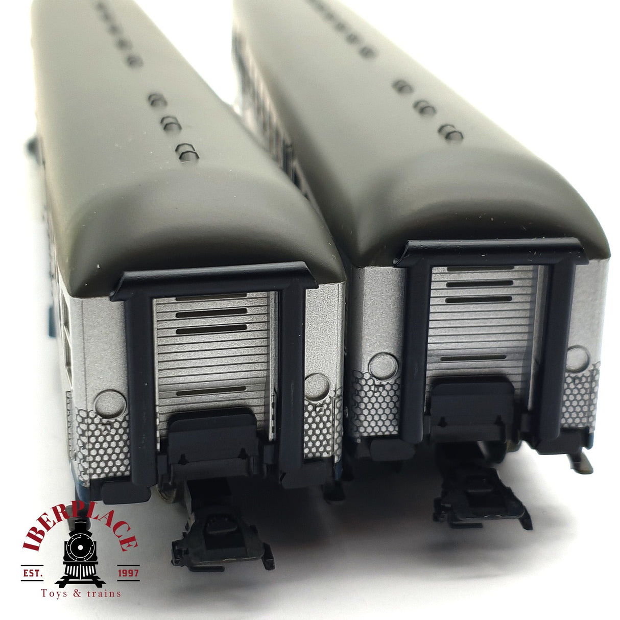 ♻️ 2da mano - 2x Märklin 4255 4256 vagones pasajeros DB clases 1-2 Silver H0 escala 1:87 E16