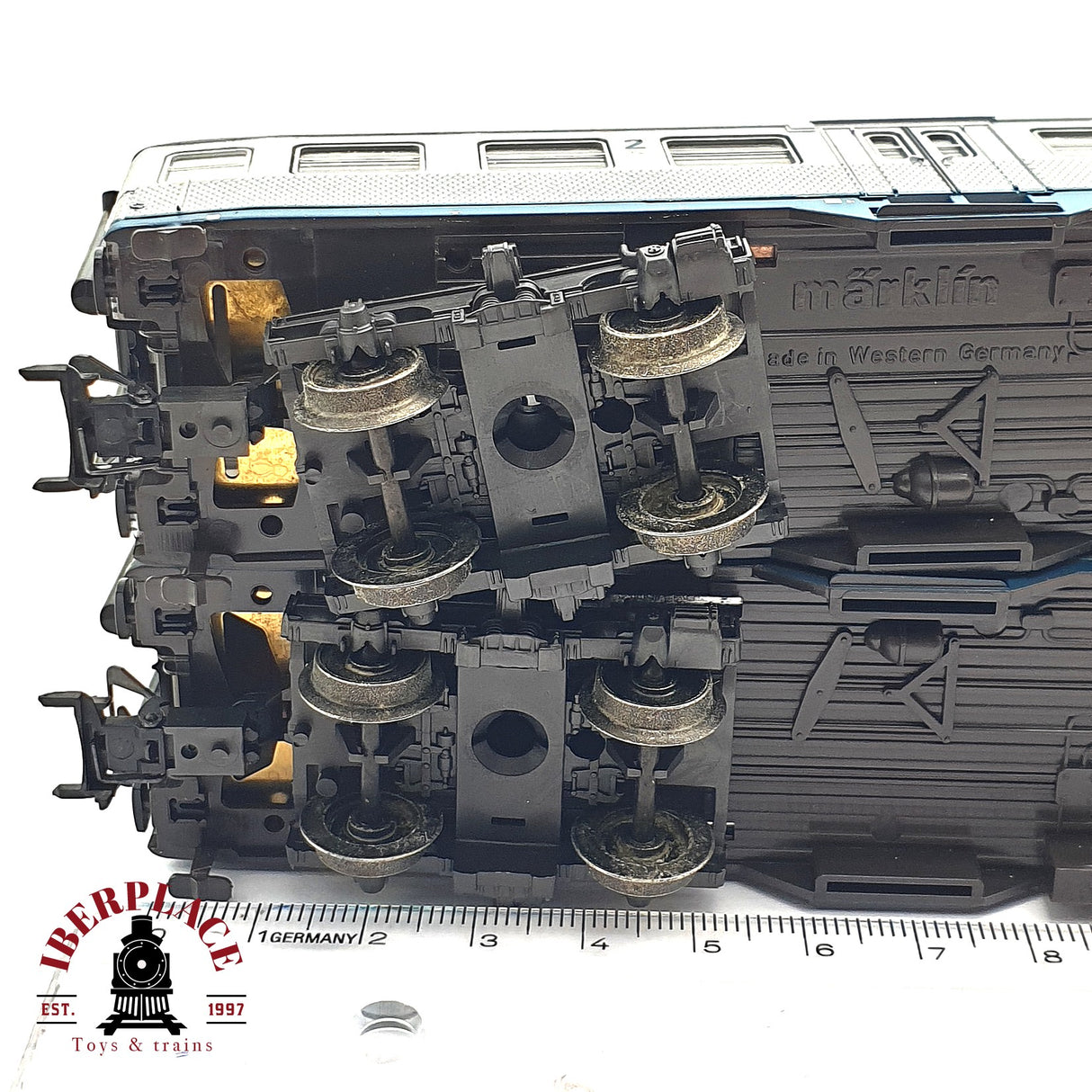 ♻️ 2da mano - 2x Märklin 4255 4256 vagones pasajeros DB clases 1-2 Silver H0 escala 1:87 E16