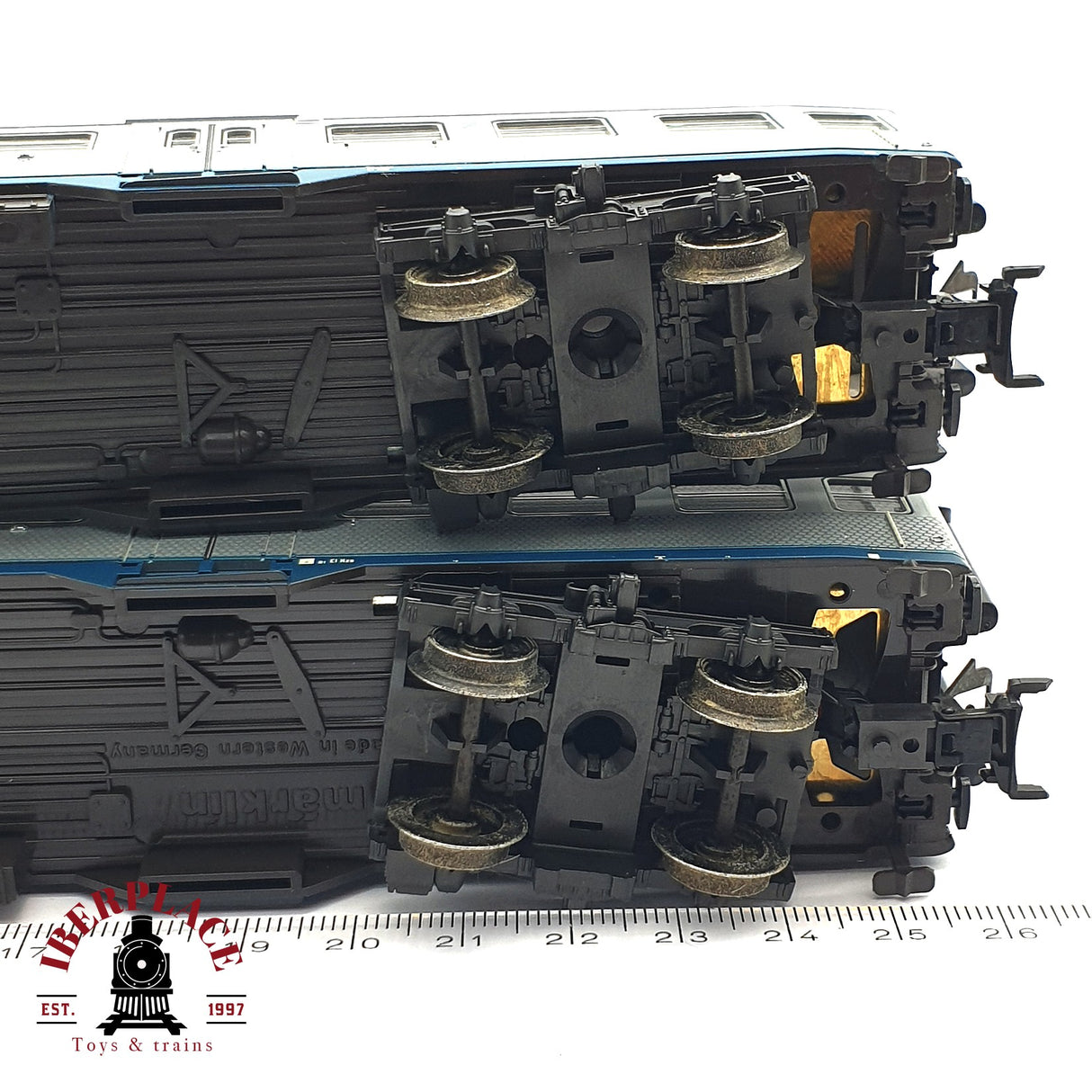 ♻️ 2da mano - 2x Märklin 4255 4256 vagones pasajeros DB clases 1-2 Silver H0 escala 1:87 E16