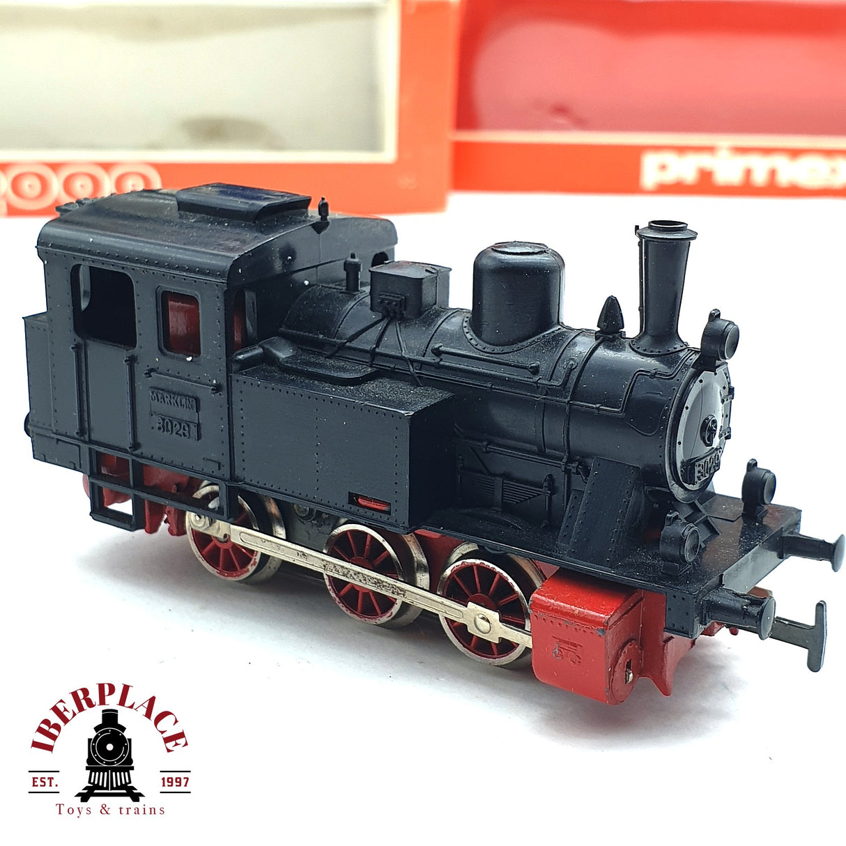 ♻️ 2da mano - AC Märklin Primex 5x Locomotora 3029 y coches de pasajero H0 escala 1:87 E16