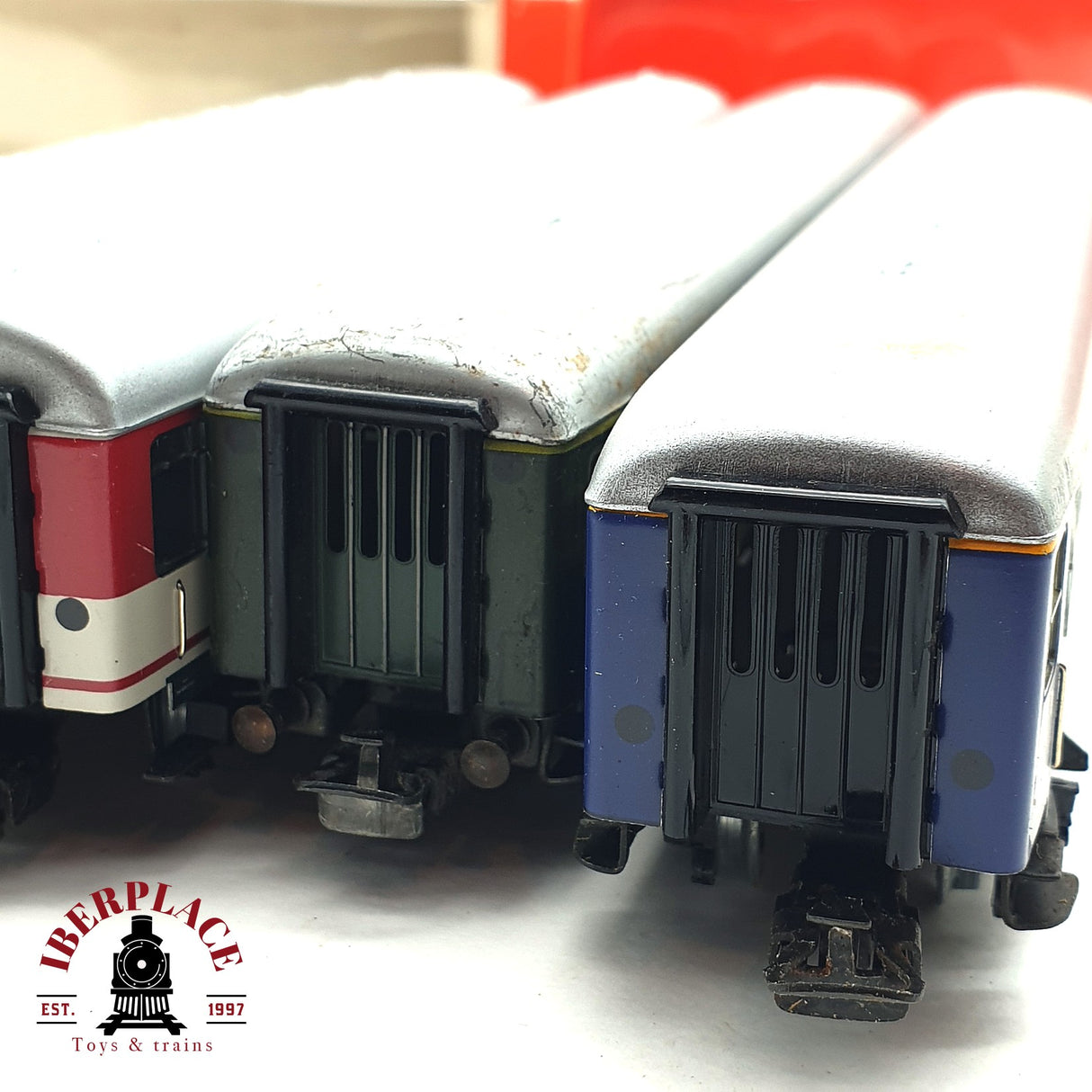 ♻️ 2da mano - AC Märklin Primex 5x Locomotora 3029 y coches de pasajero H0 escala 1:87 E16