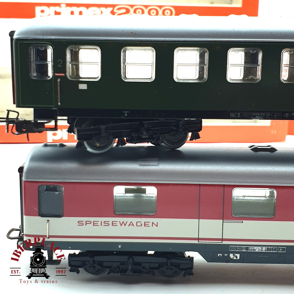 ♻️ 2da mano - AC Märklin Primex 5x Locomotora 3029 y coches de pasajero H0 escala 1:87 E16