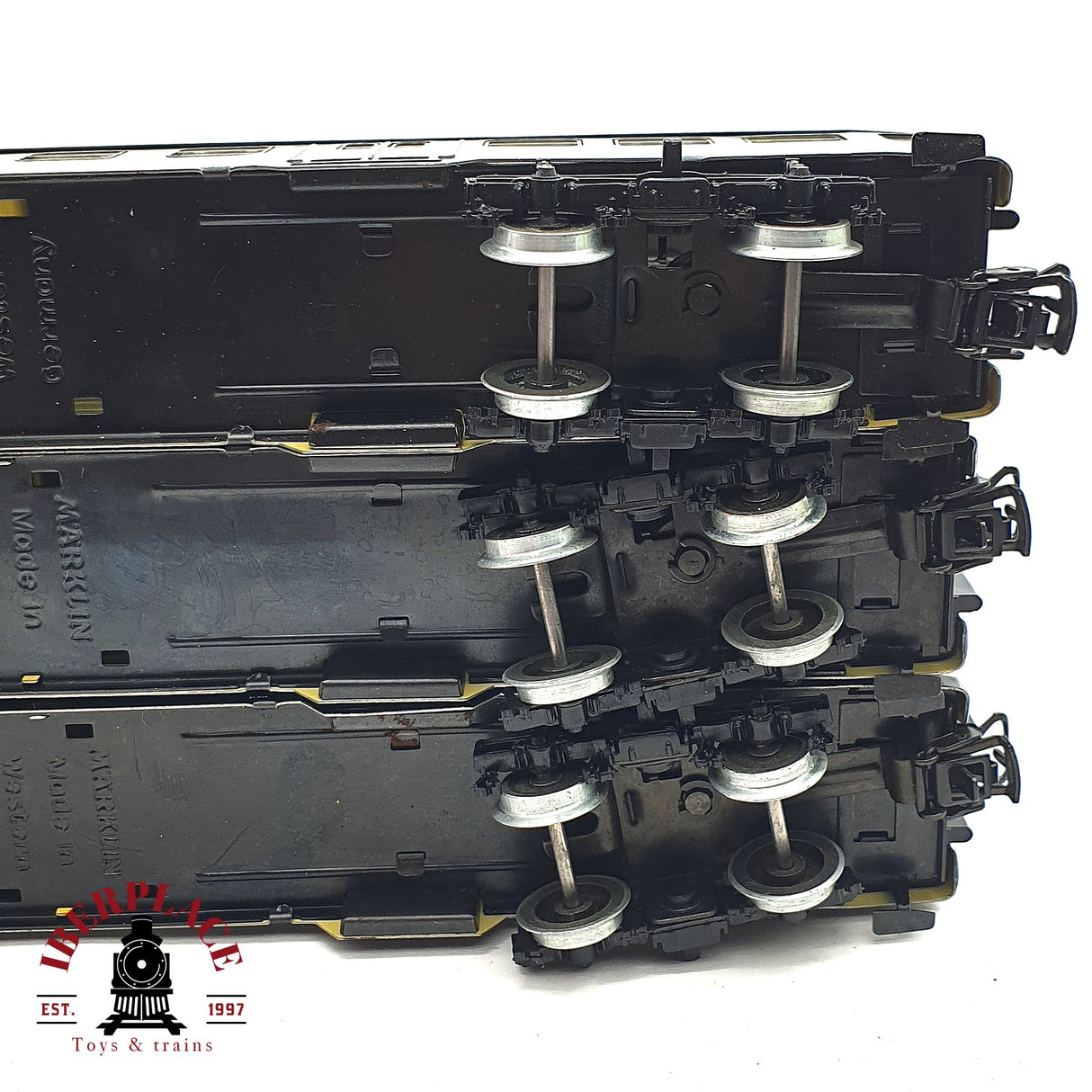 ♻️ 2da mano - 3x Märklin Primex vagones pasajeros DB clases 1-2 Silver H0 escala 1:87 E16