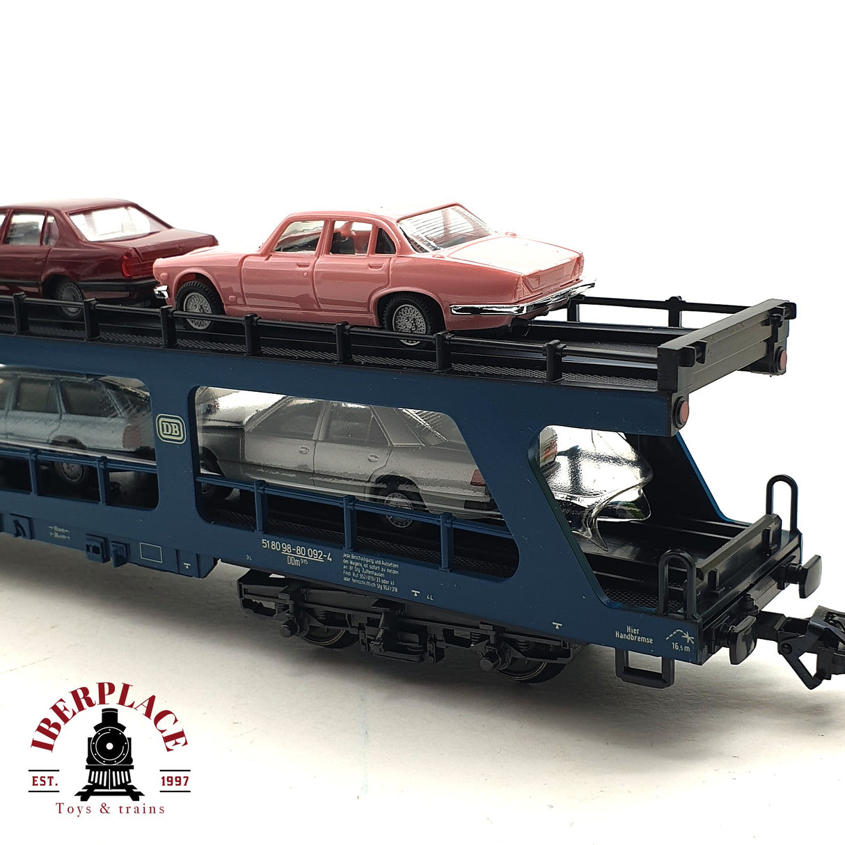 ♻️ 2da mano - Märklin 4234 vagón portacoches de doble piso DB H0 escala 1:87 E16