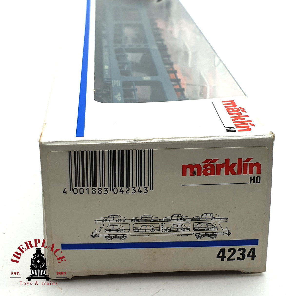 ♻️ 2da mano - Märklin 4234 vagón portacoches de doble piso DB H0 escala 1:87 E16