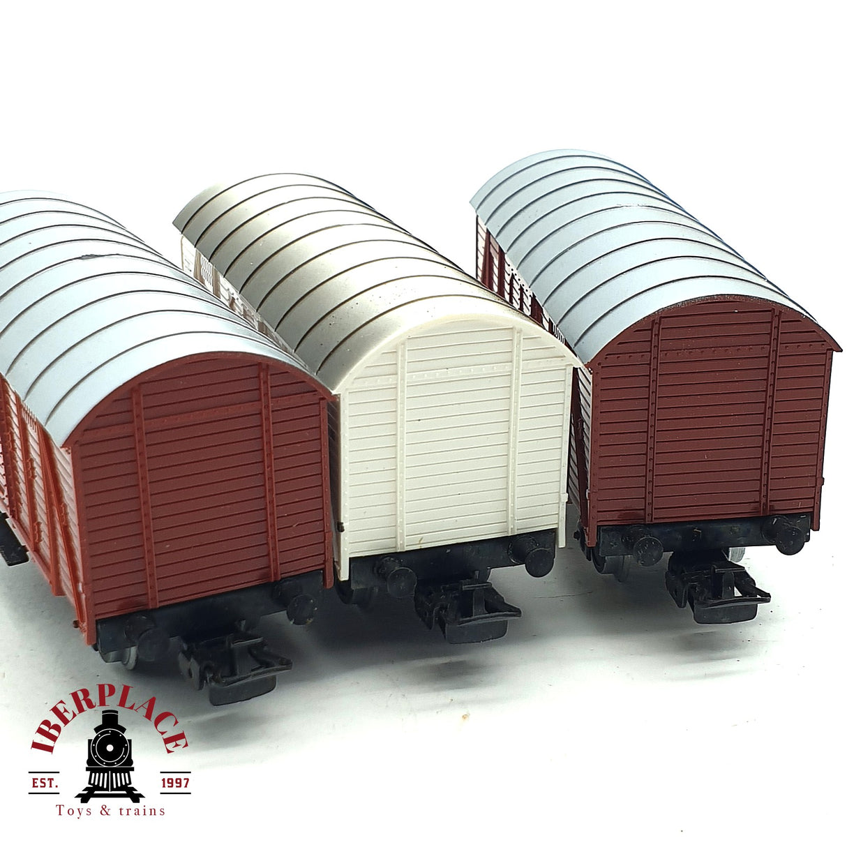 ♻️ 2da mano - 3x Märklin Primex 4542 4543 vagones cerrados DB 248 680 H0 escala 1:87 E16