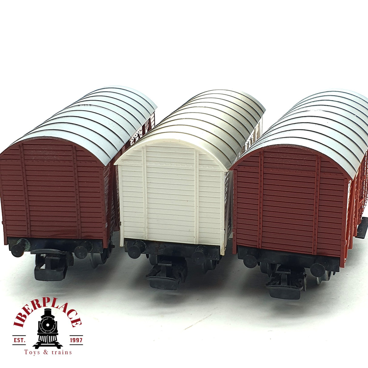 ♻️ 2da mano - 3x Märklin Primex 4542 4543 vagones cerrados DB 248 680 H0 escala 1:87 E16