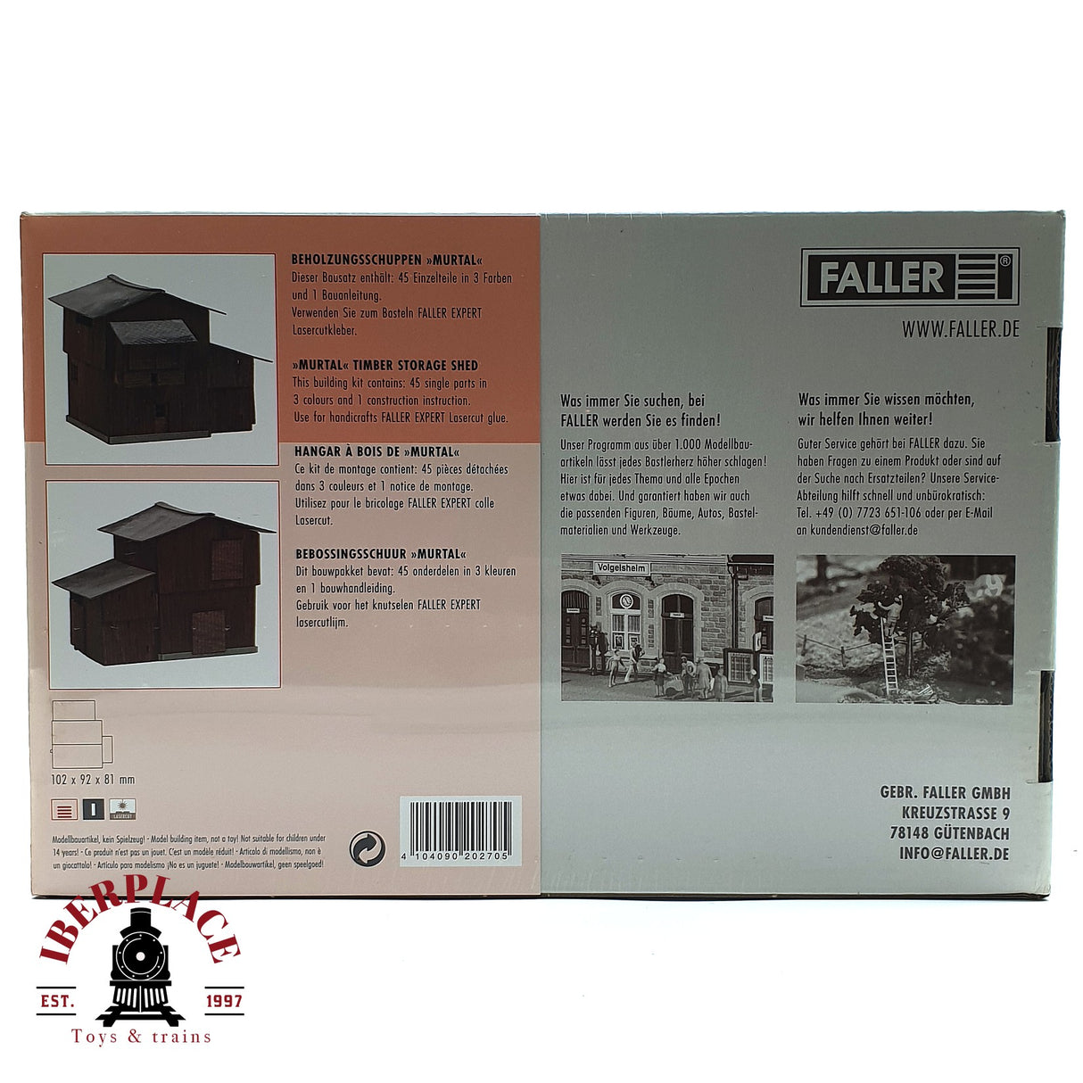 💡 Faller 120270 cobertizo para leña Kit de montaje H0 escala 1:87 E18