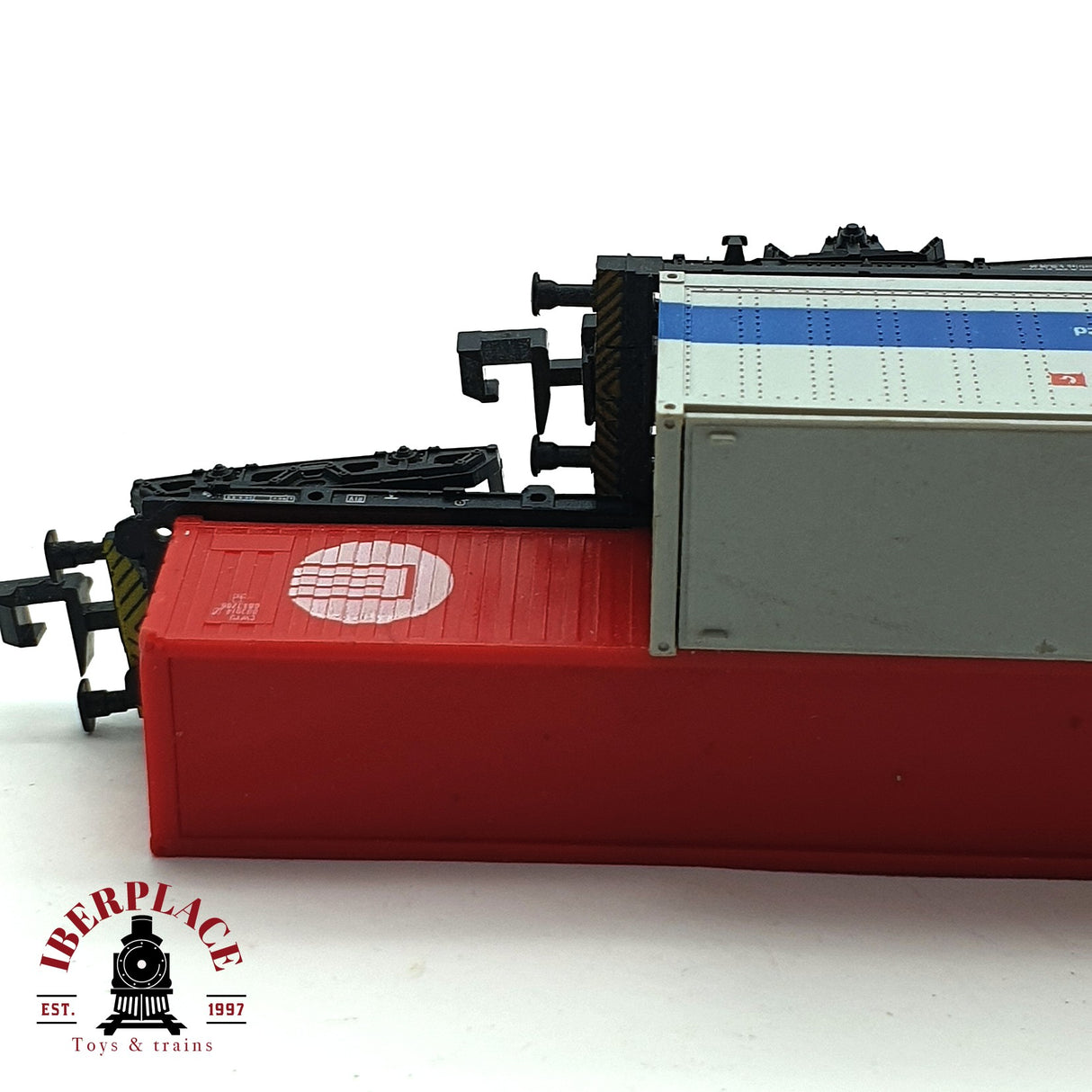 ♻️ 2da mano - 2x Fleischmann Minitrix vagones contenedor Schenker Containerway N escala 1:160 E16