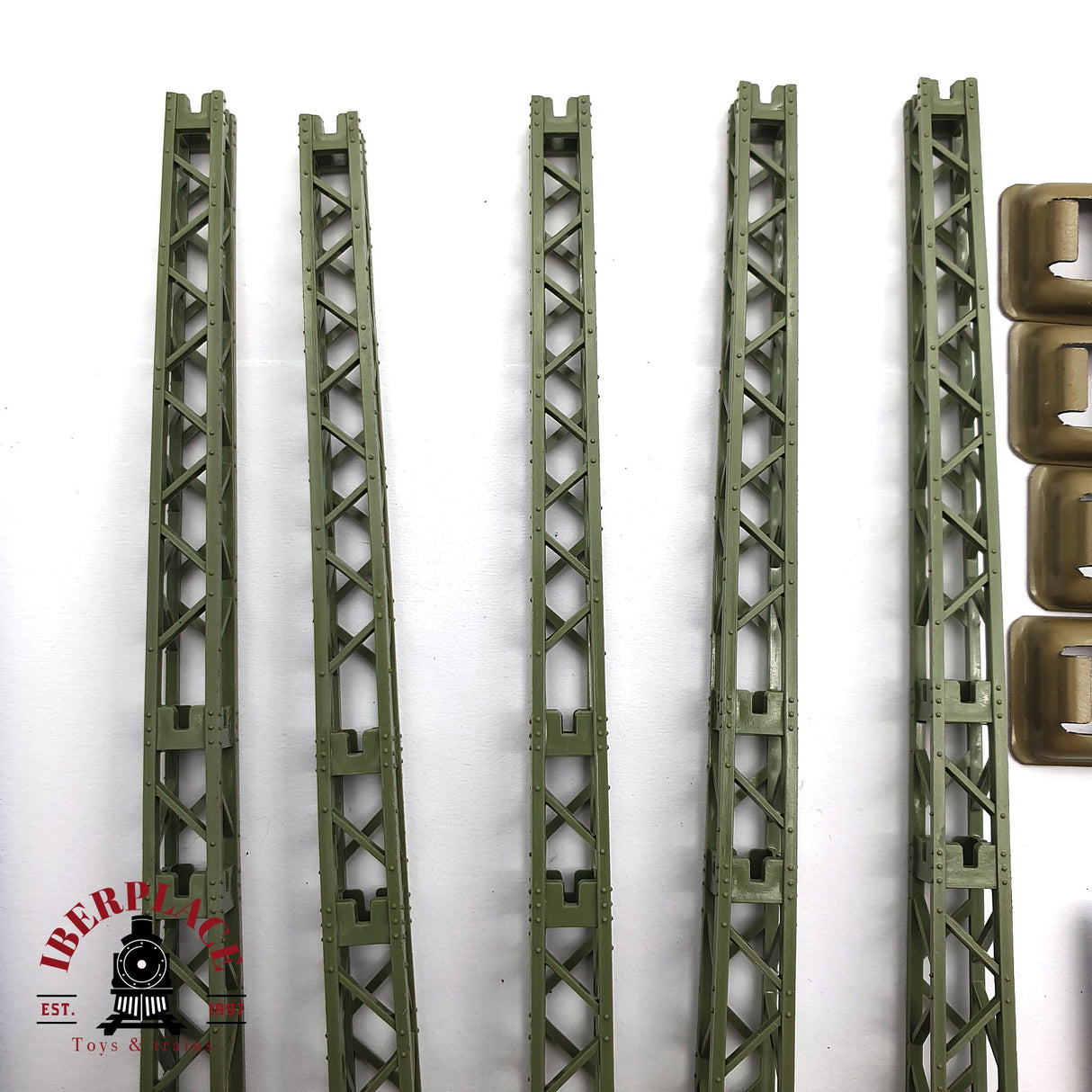 ♻️ 2da mano - Märklin 7021 5x Torre de catenaria sistema M y K H0 escala 1:87 E16 1/4