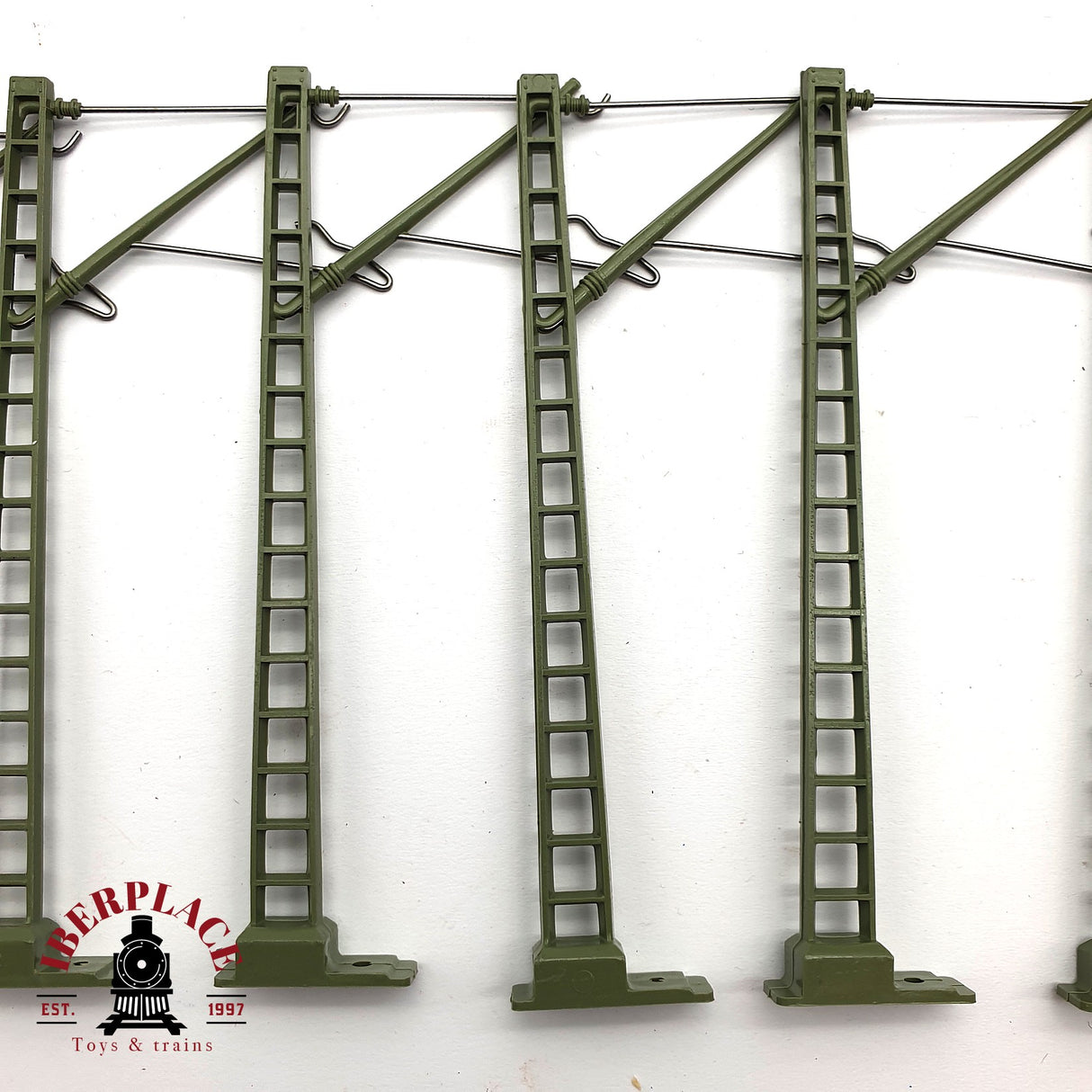 ♻️ 2da mano - Märklin 10x 7009 Postes de catenaria sistema M H0 escala 1:87 E16 2/2