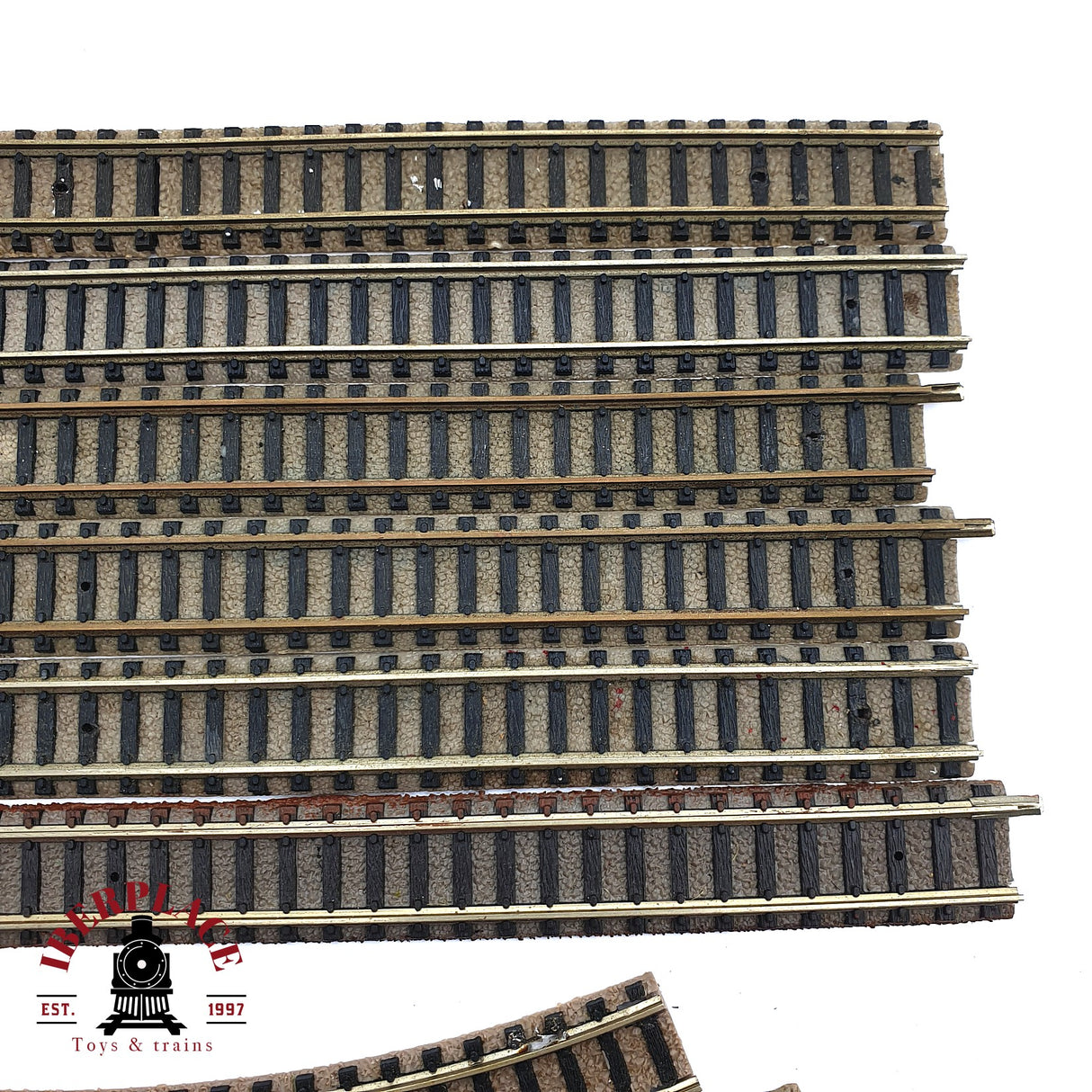 ♻️ 2da mano - Fleischmann Lote de vías rectas curvas y desvíos N escala 1:160 E16