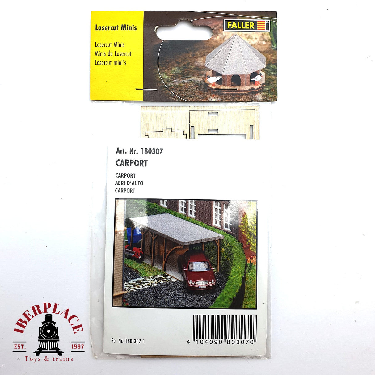 💡 Faller 180307 Carport Cobertizo para coches H0 escala 1:87 E18