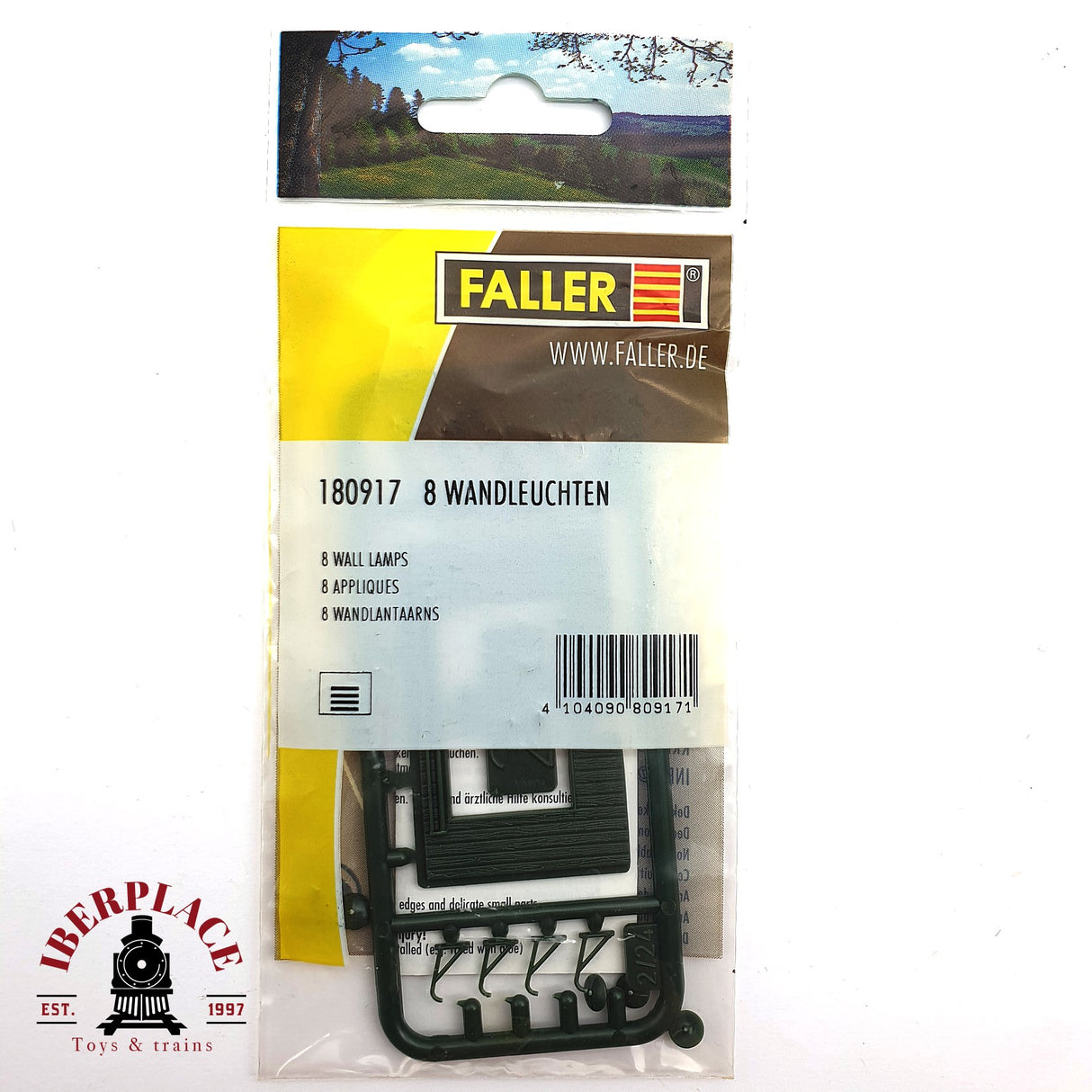 💡 Faller 180917 - 8 apliques iluminación de la calle H0 escala 1:87 E18