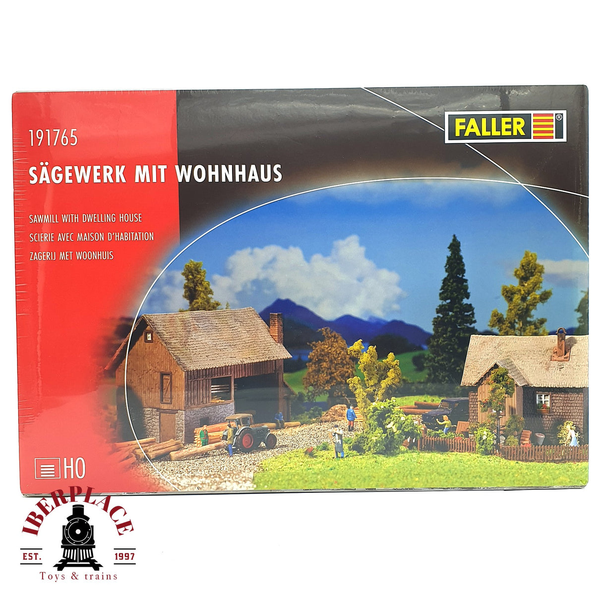 💡 Faller 191765 Aserradero con vivienda Kit de montaje H0 escala 1:87 E18