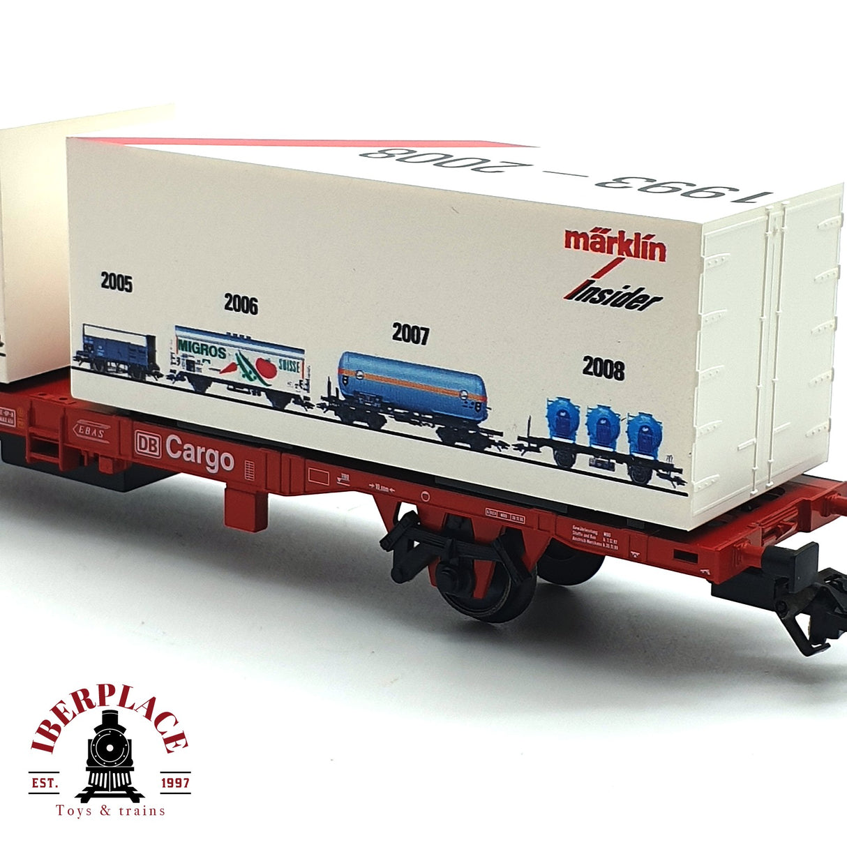 ♻️ Märklin 94339 vagón contenedores 10 años Mitgliedschaft H0 escala 1:87 E17