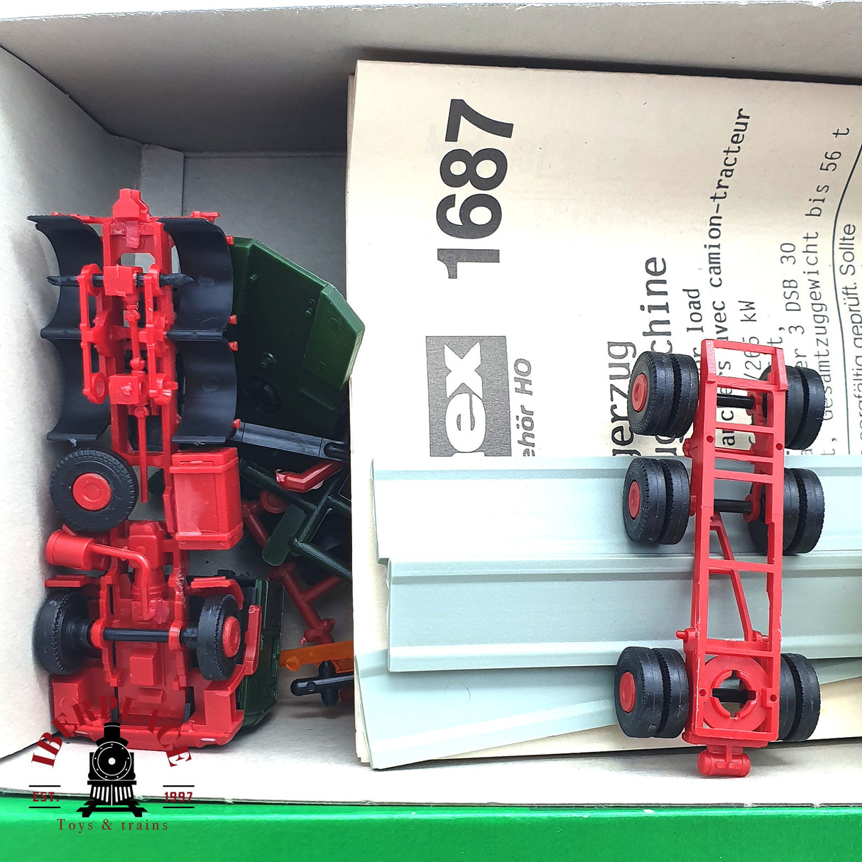 ♻️ Pimex Märklin 1687 Camion con montantes Kit de montaje H0 escala 1:87 E17