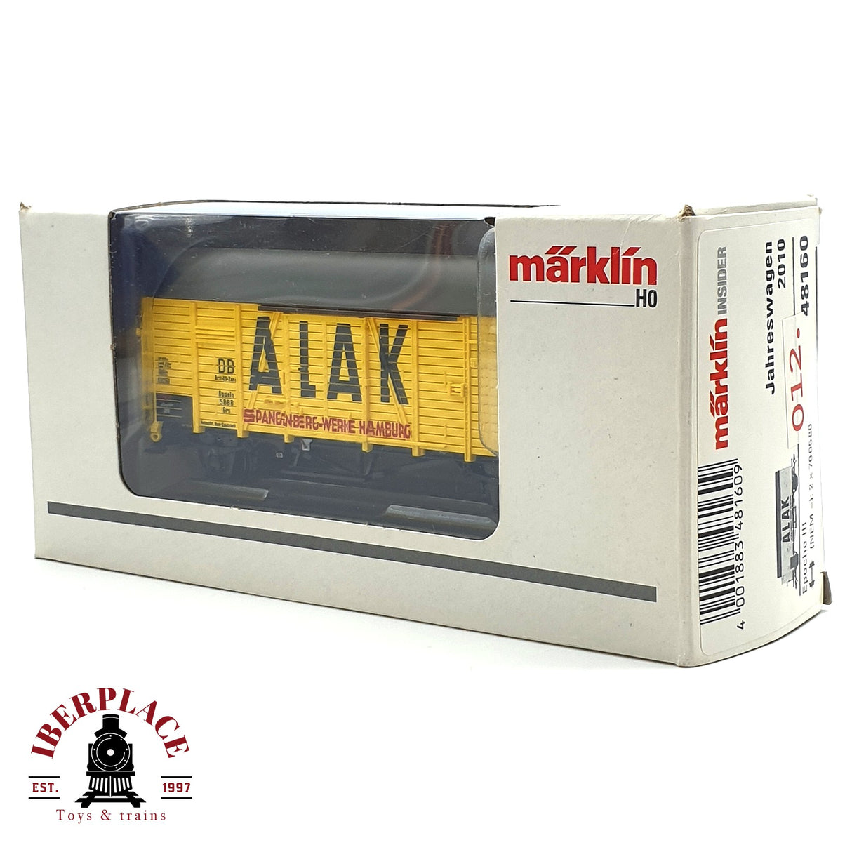 ♻️ Märklin 48160 vagón cerrado anual 2010 ALAK DB H0 escala 1:87 E17