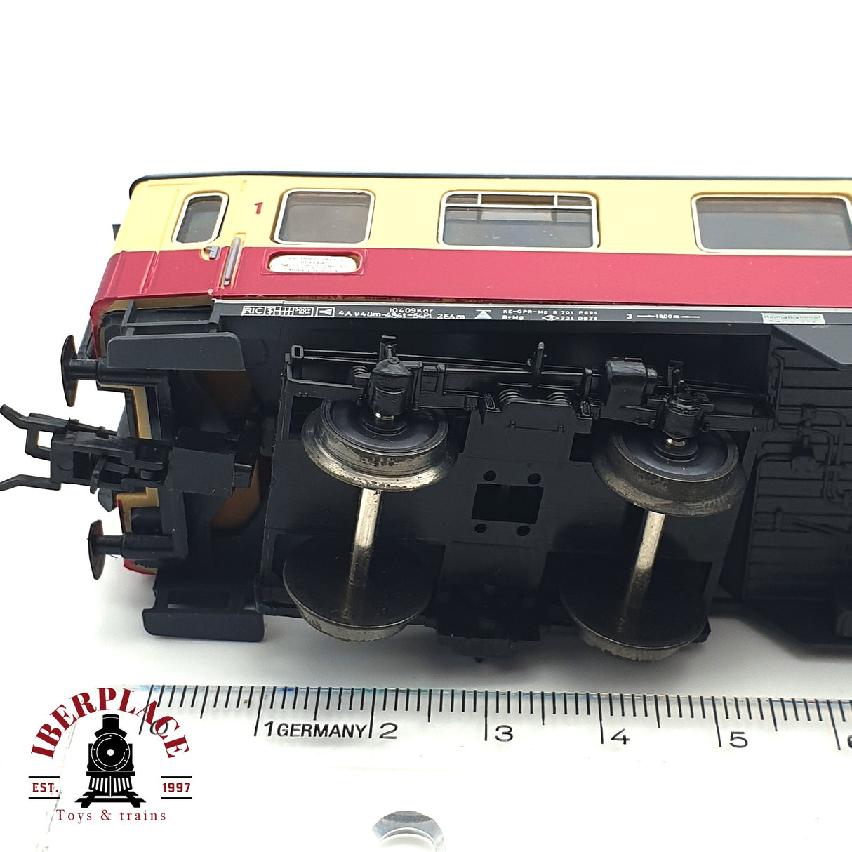 ♻️ DC Röwa 3145 vagón pasajeros DB 618018 clase 1 H0 escala 1:87 E17