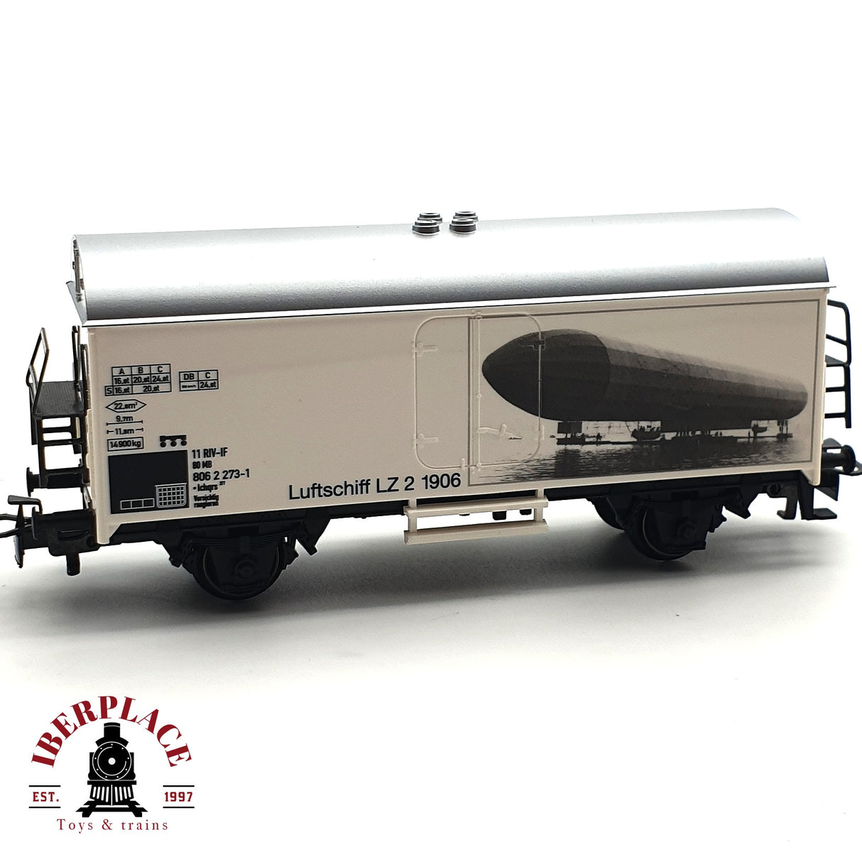 ♻️ Märklin vagón cerrado Luftschiff LZ 1906 DB H0 escala 1:87 E17