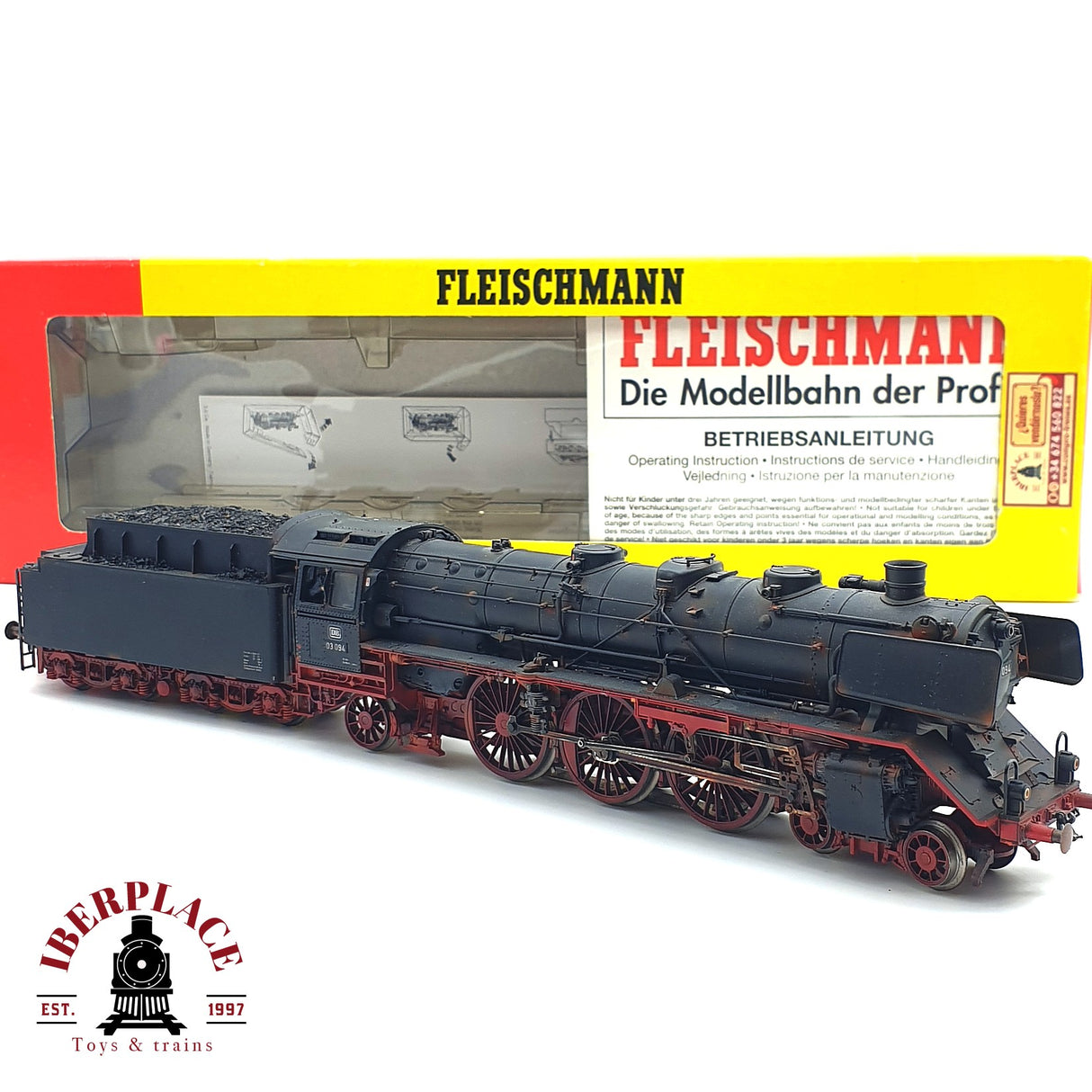 ♻️ AC Fleischmann Digital Locomotora envejecida BR 03 094 DB H0 escala 1:87 E17