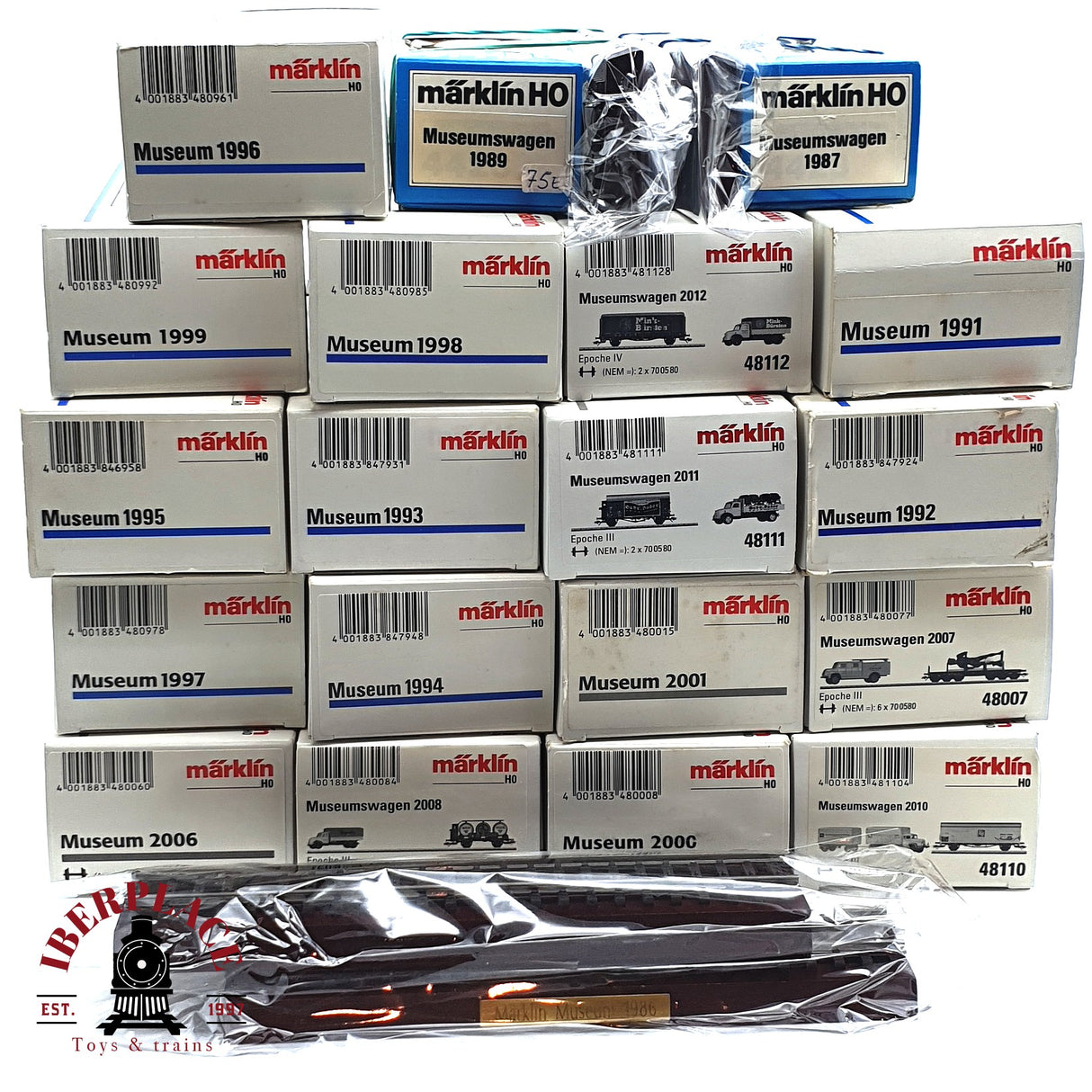 ♻️ Märklin 21x Vagones mercancias colección Museumswagen sin usar H0 escala 1:87 E17