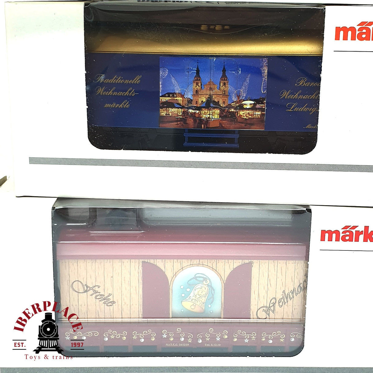 ♻️ Märklin 14x Vagones mercancias colección naavidad sin usar H0 escala 1:87 E17