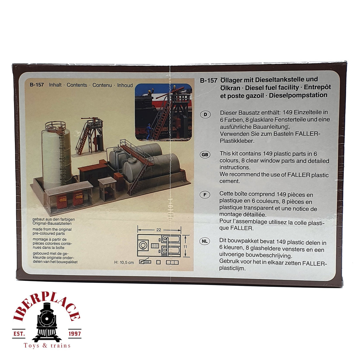 💡 Faller B-157 gasolinera de gasóleo Kit de montaje H0 escala 1:87 E17