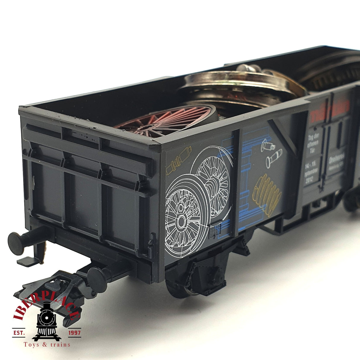 ♻️ Märklin 94398 vagón de bordes altos con repuestos de carga H0 escala 1:87 E17