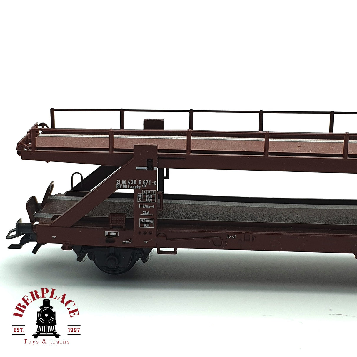♻️ Märklin 4712 vagón porta coches de doble piso DB H0 escala 1:87 E17