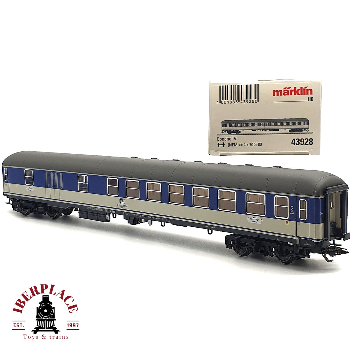 ♻️ Märklin 43928 vagón pasajeros Dortmund DB clase 2 H0 escala 1:87 E17