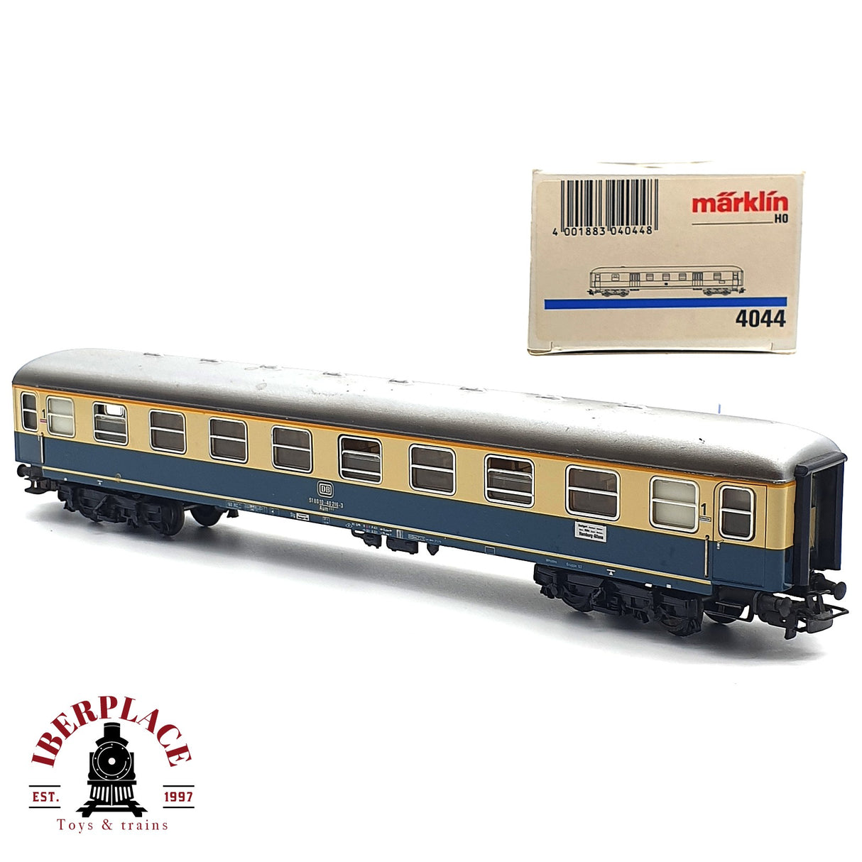 ♻️ Märklin 4044 vagón pasajeros clase 1 Hamburg-Altona DB H0 escala 1:87 E17
