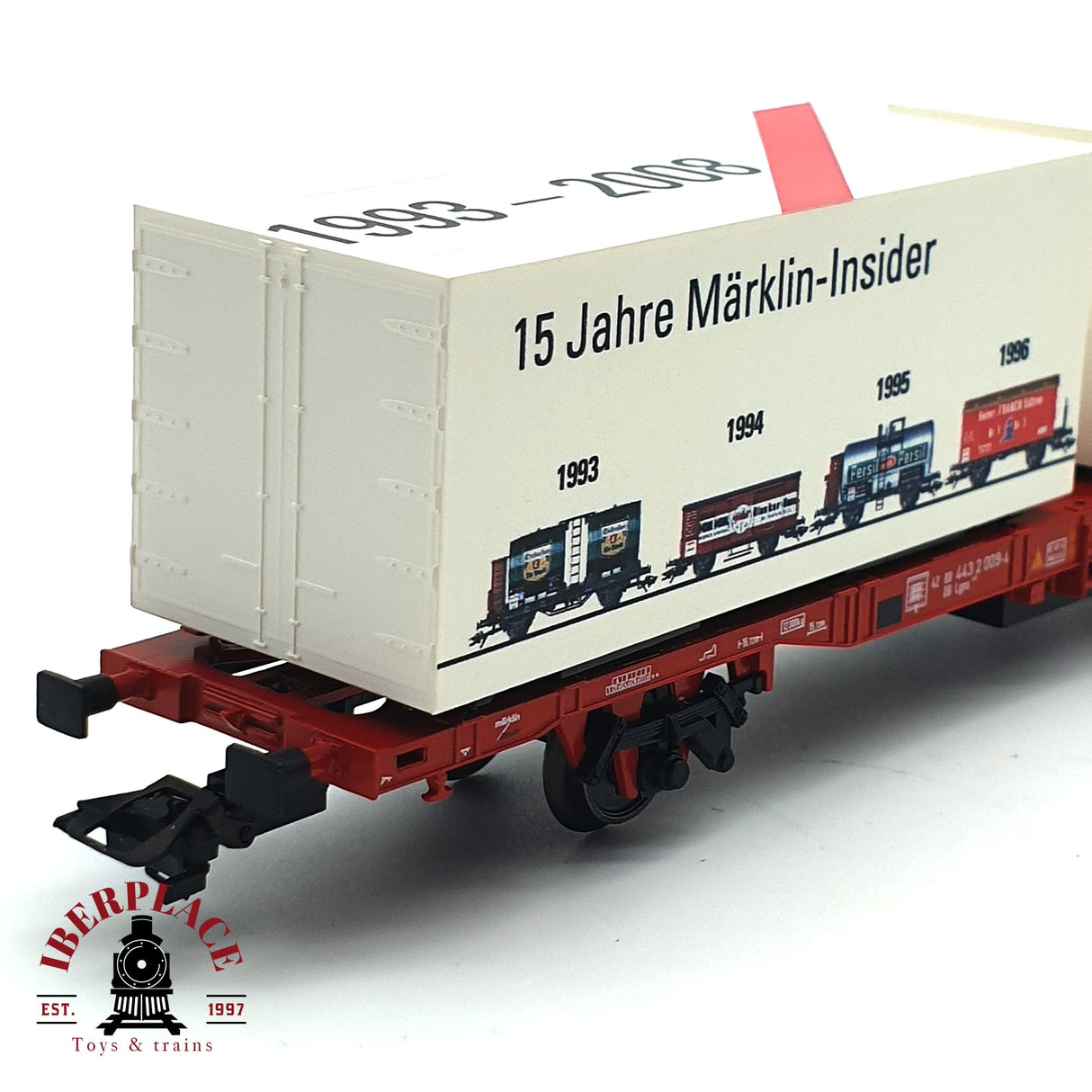 ♻️ Märklin 94339 vagón contenedores 10 años Mitgliedschaft H0 escala 1:87 E17
