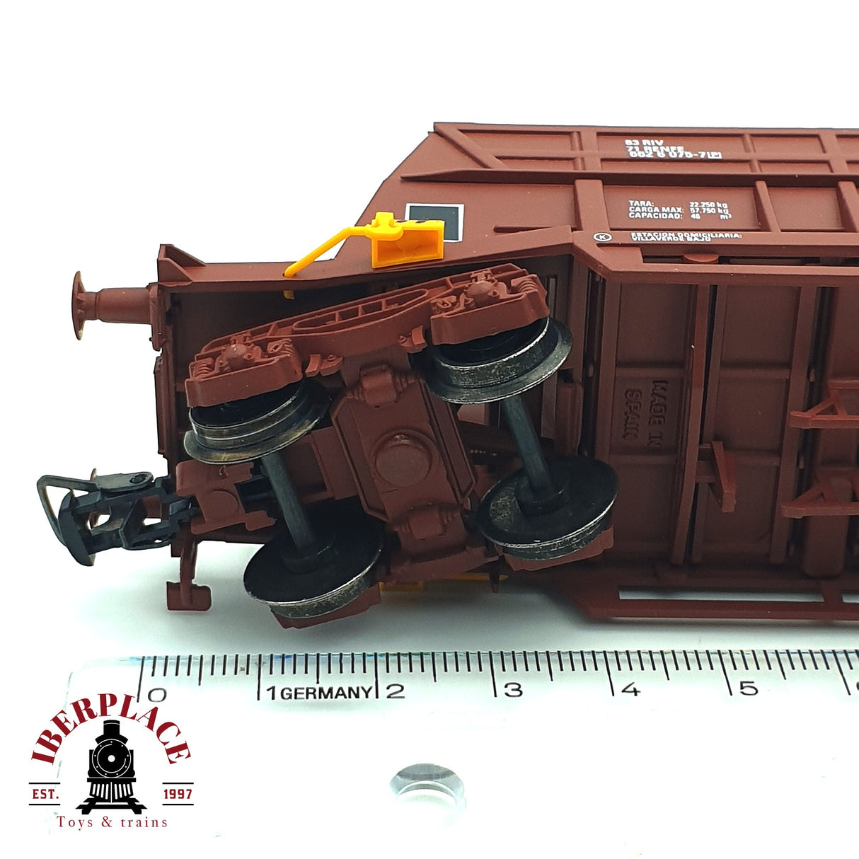 💡DC Electrotren 5751 vagón Tolva Transfesa con gravilla RENFE H0 escala 1:87 A22