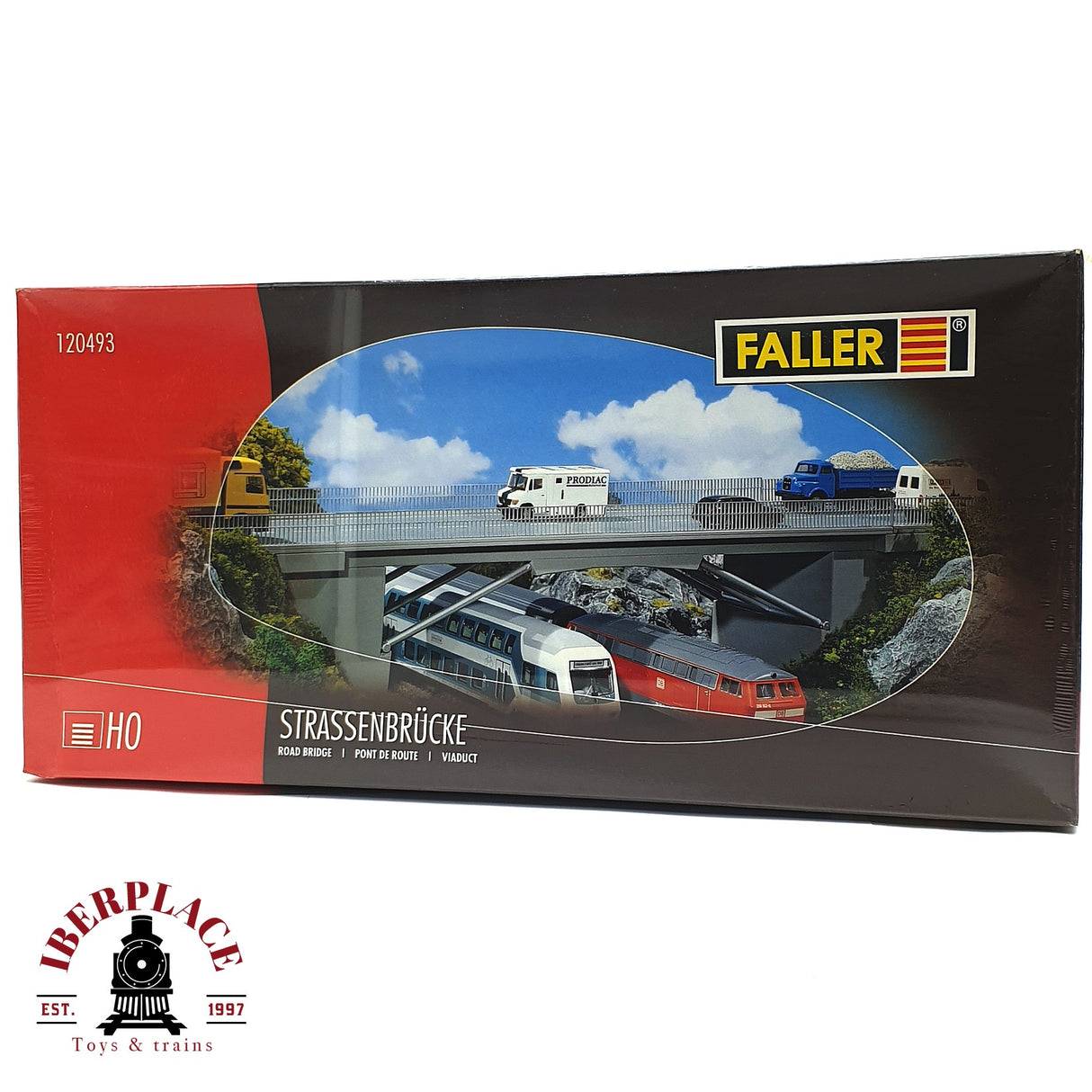 💡 Faller 120493 Puente de carretera Kit de montaje H0 escala 1:87 E18