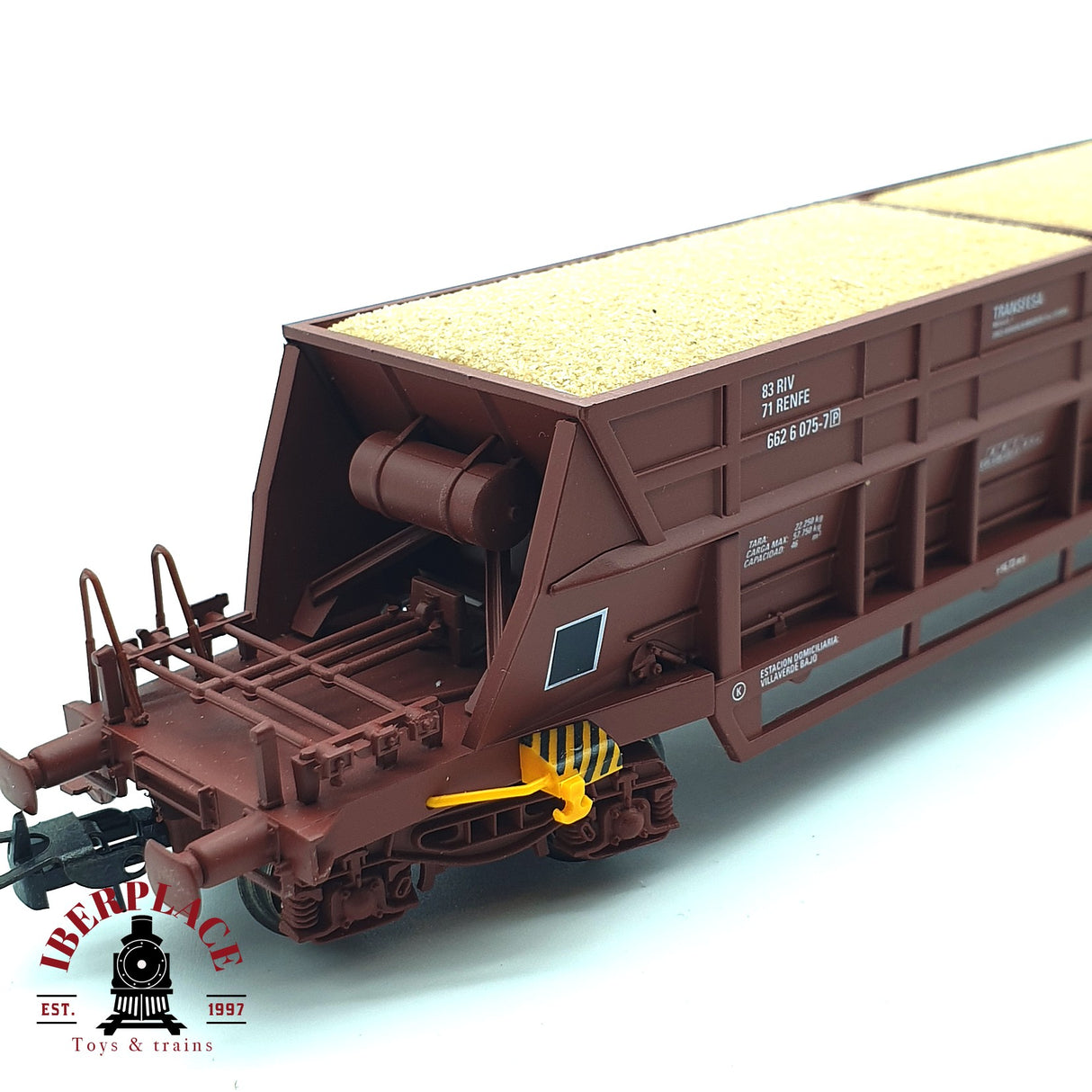 💡DC Electrotren 5751 vagón Tolva Transfesa con gravilla RENFE 662 H0 escala 1:87 A22