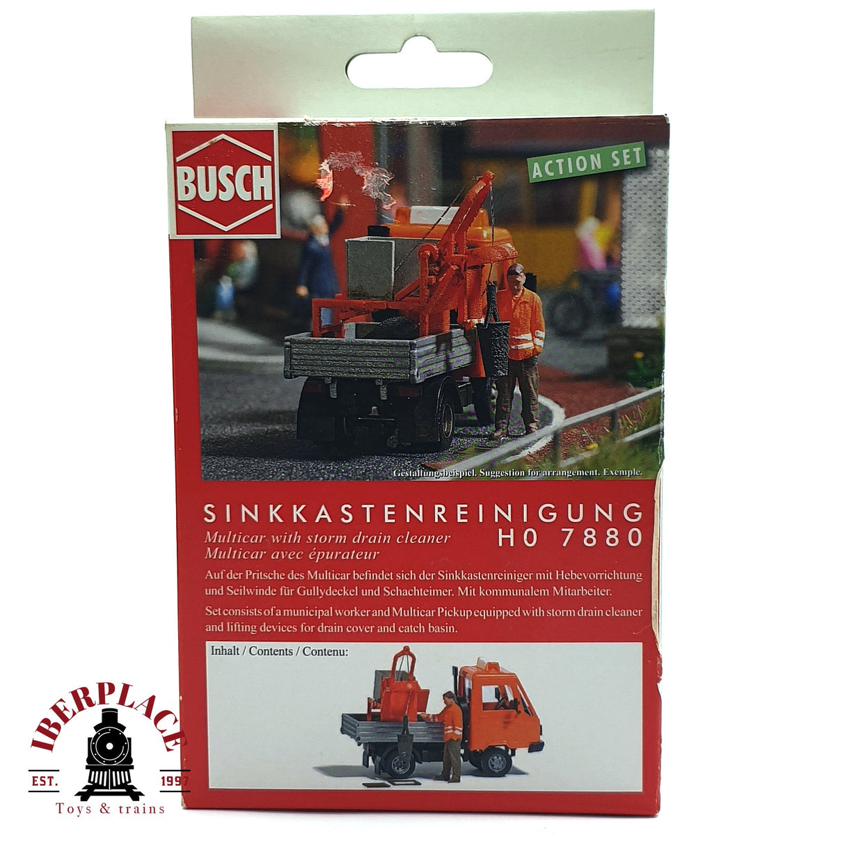 💡 Busch 7880 Limpieza de sumideros Kit de montaje H0 escala 1:87 E18
