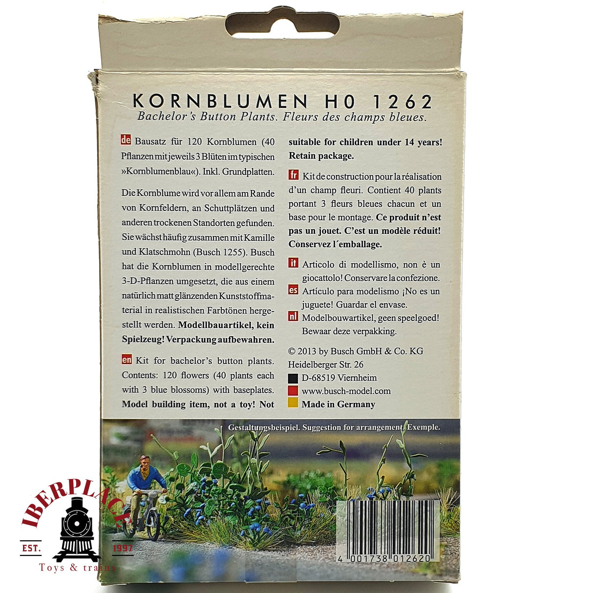 💡 Busch 1262 acianos plantas Kit de montaje H0 escala 1:87 E18