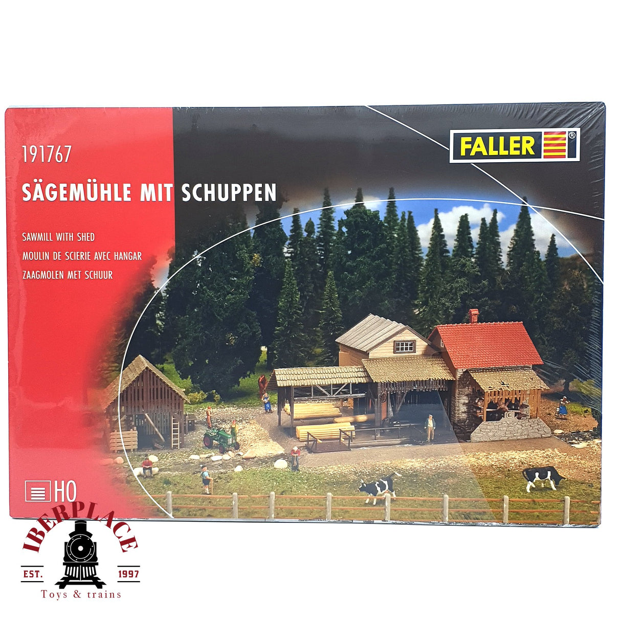 💡 Faller 191767 Aserradero con cobertizo Kit de montaje H0 escala 1:87 E18