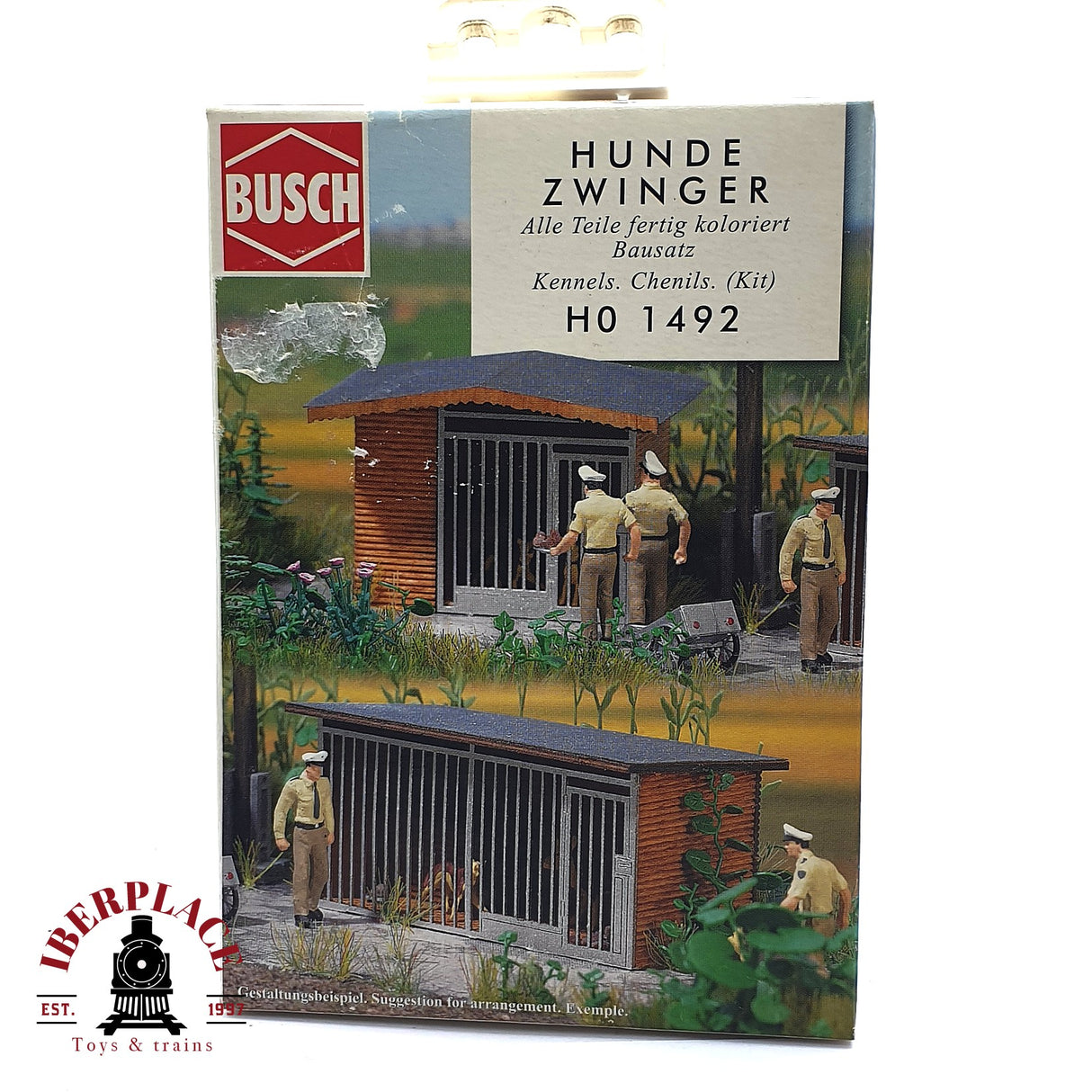💡 Busch 1492 Perrera kit de montaje H0 escala 1:87 E18