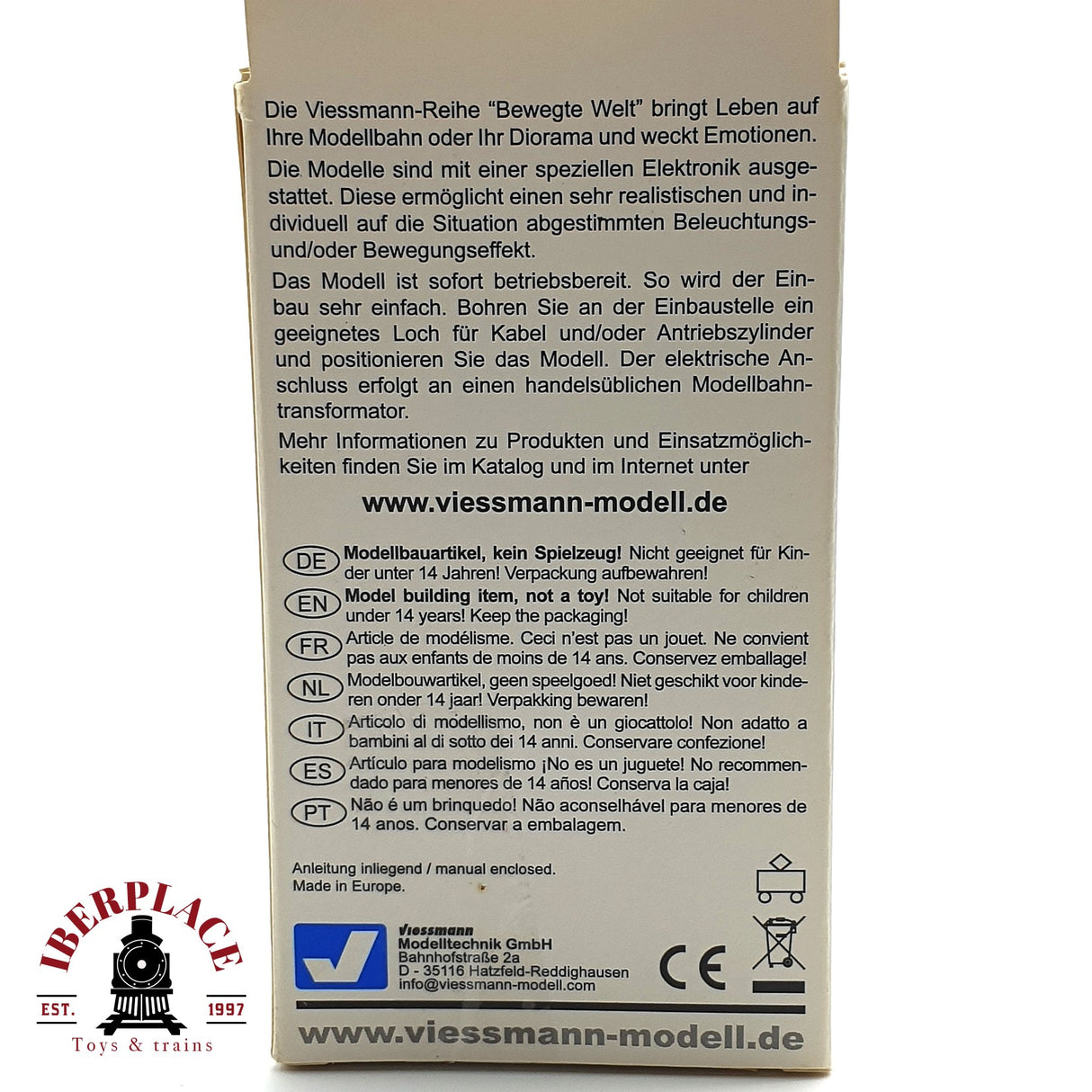 💡 Viessmann 1550 Guardia de la barrera, en movimiento H0 escala 1:87 E18