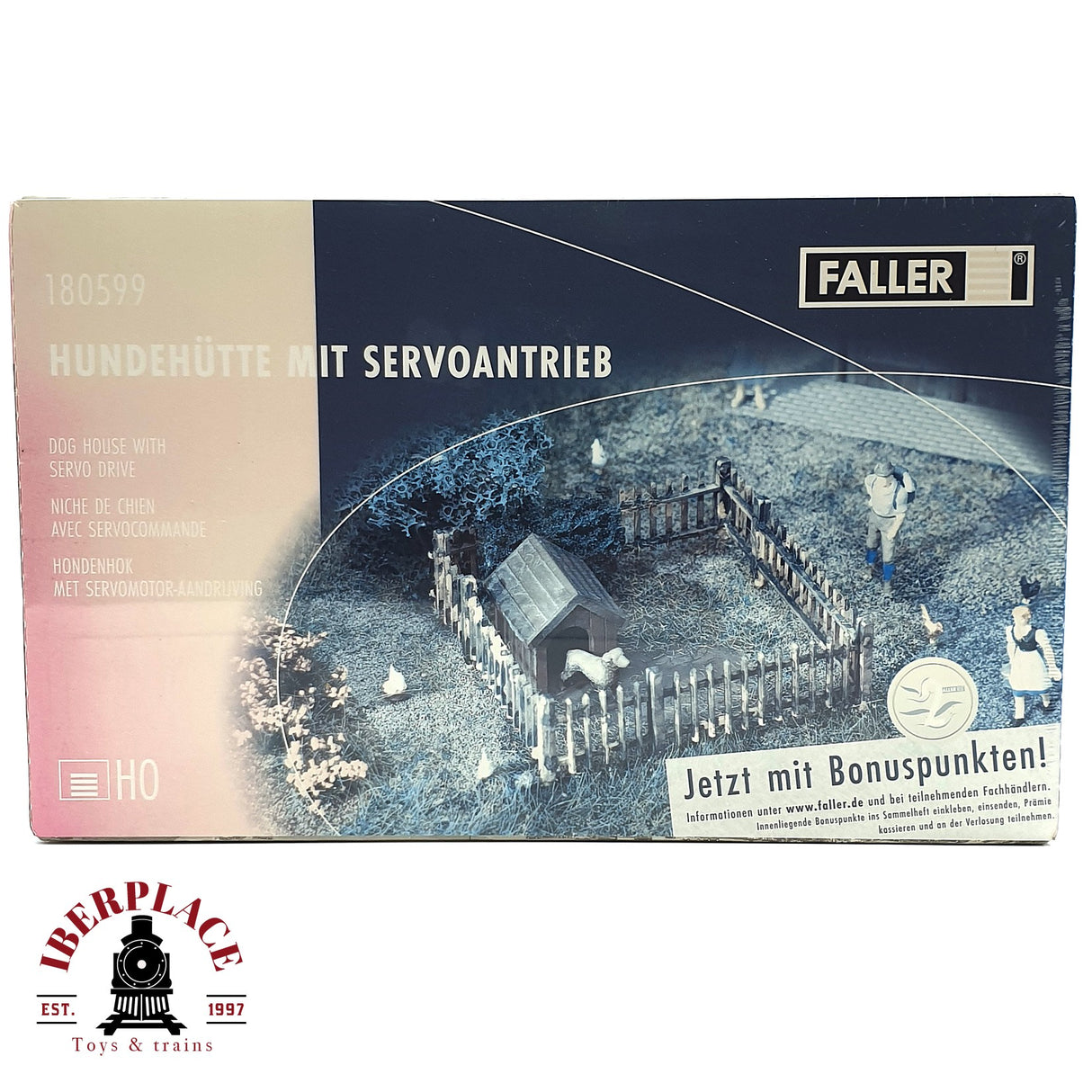 💡 Faller 180599 Caseta para perros con accionamiento servo Kit de montaje H0 escala 1:87 E18