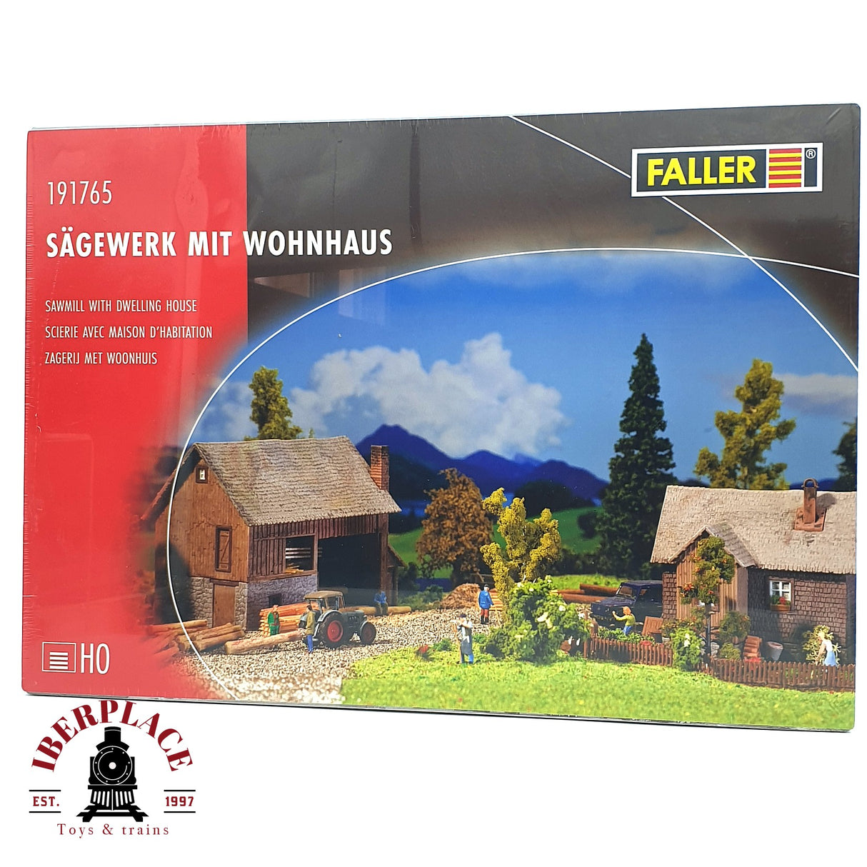 💡 Faller 191765 Aserradero con vivienda Kit de montaje H0 escala 1:87 E18