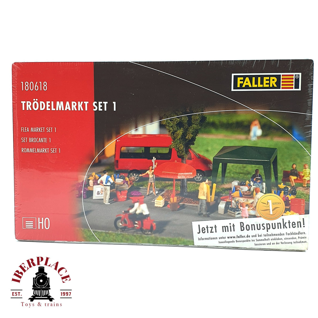 💡 Faller 180618 Mercadillo, conjunto 1 Kit de montaje H0 escala 1:87 E18