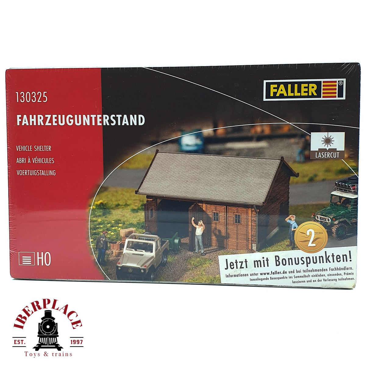 💡 Faller 130325 Aparcamiento cubierto Kit de montaje H0 escala 1:87 E18